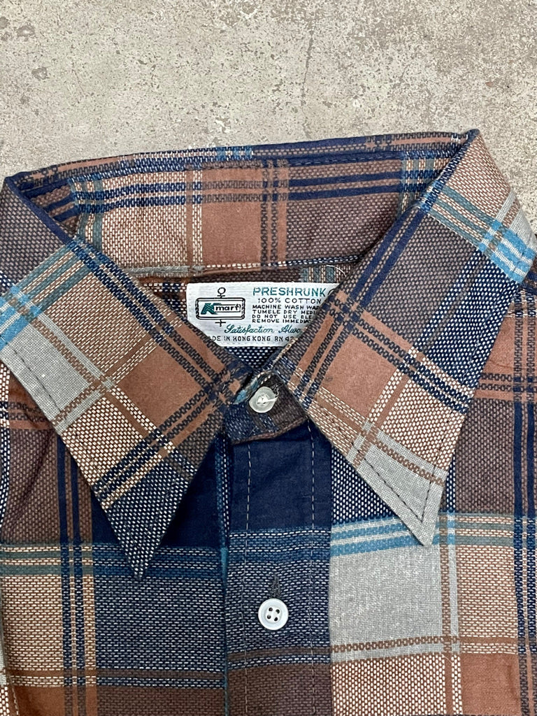 1970's Kmart Plaid Shirt