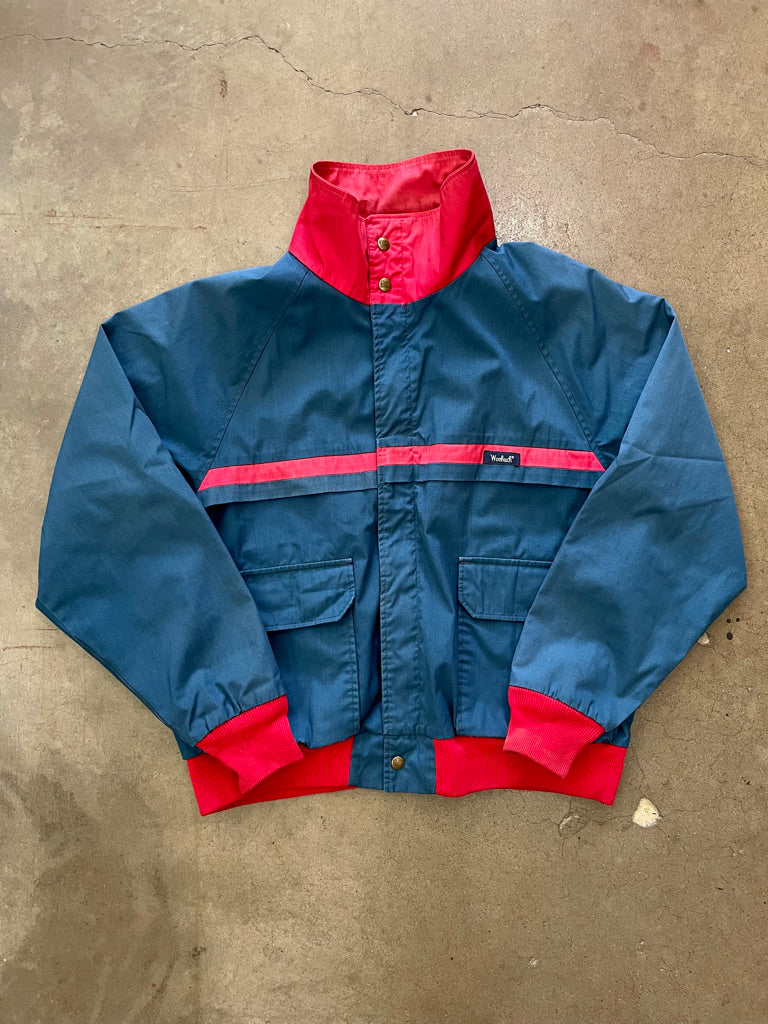 Vintage Blue & Red Woolrich Jacket