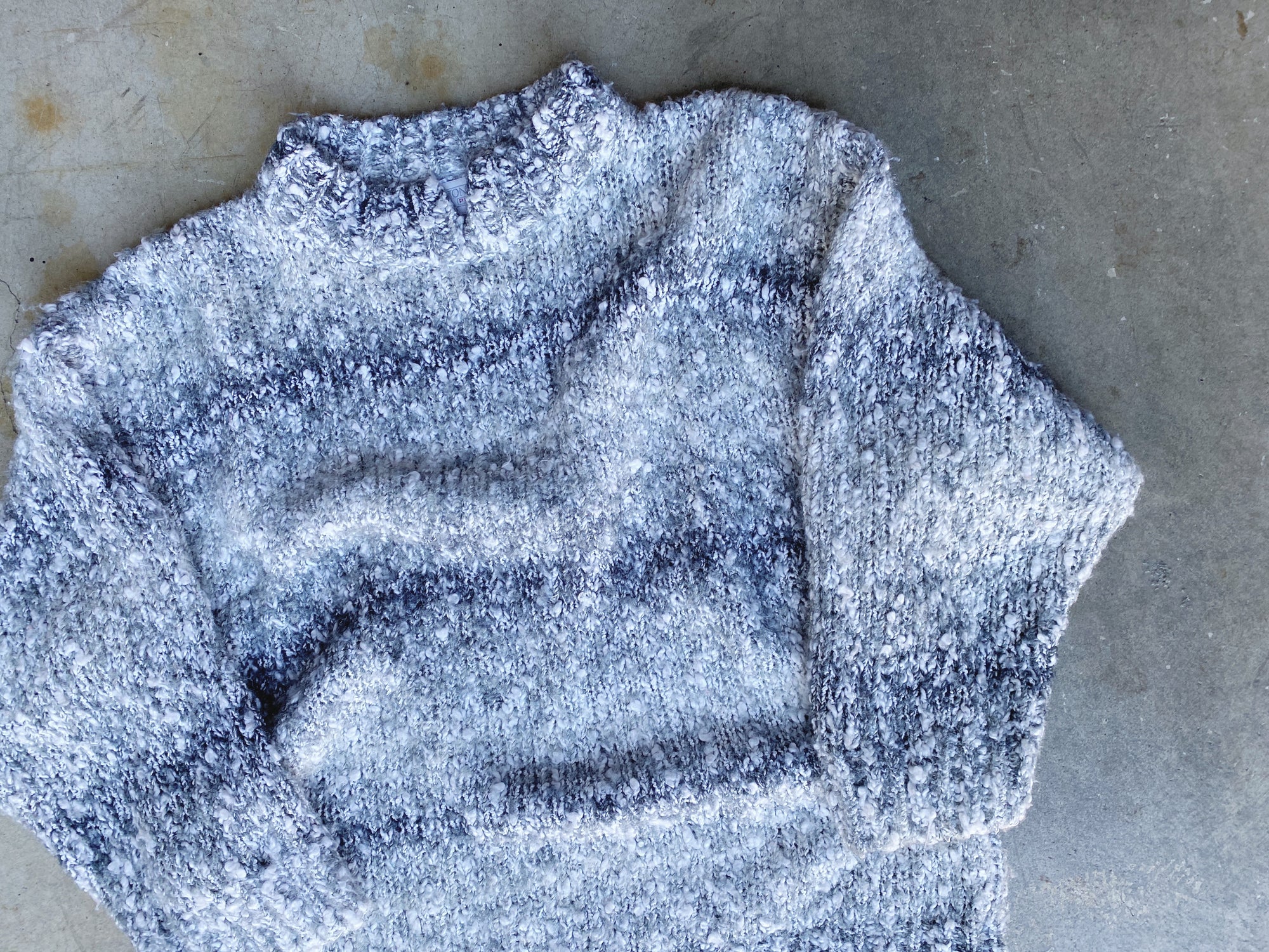 Vintage Grey/White Marled Sweater