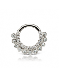 6.5mm Cubic Zirconia Apsara Clicker, white gold, yellow gold, vegan, cruelty free, jewelry, maria tash