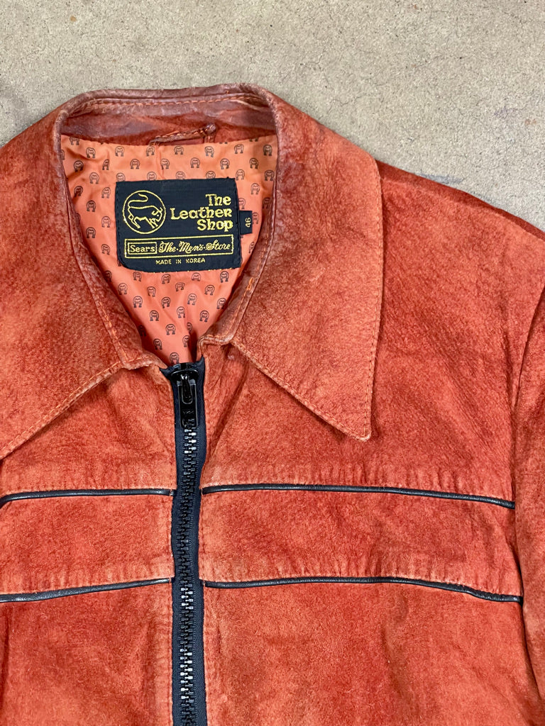 Vintage Sears Orange Suede Jacket