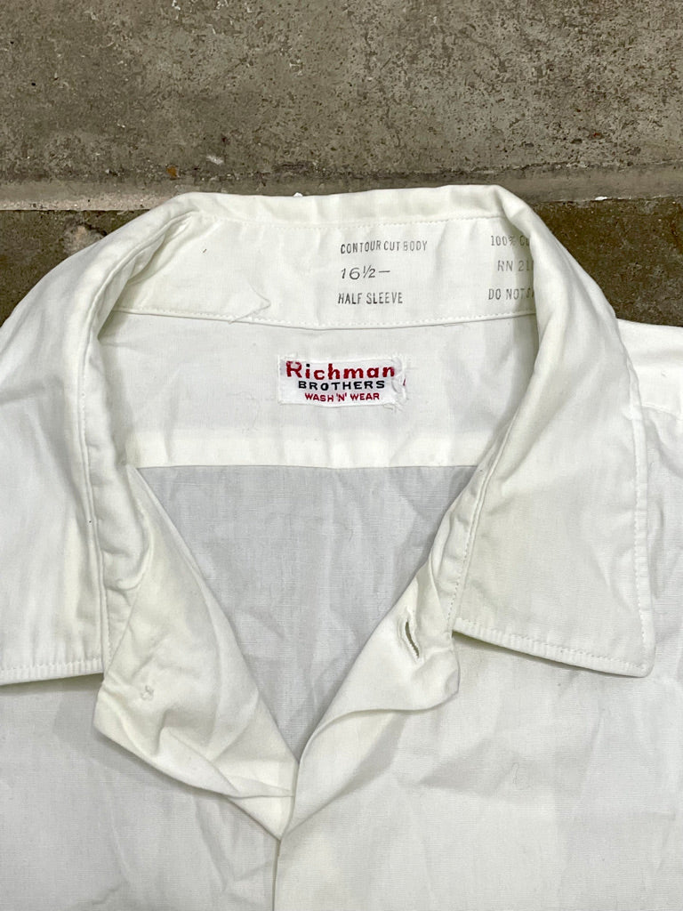Vintage Richman Brothers White Short Sleeve Shirt