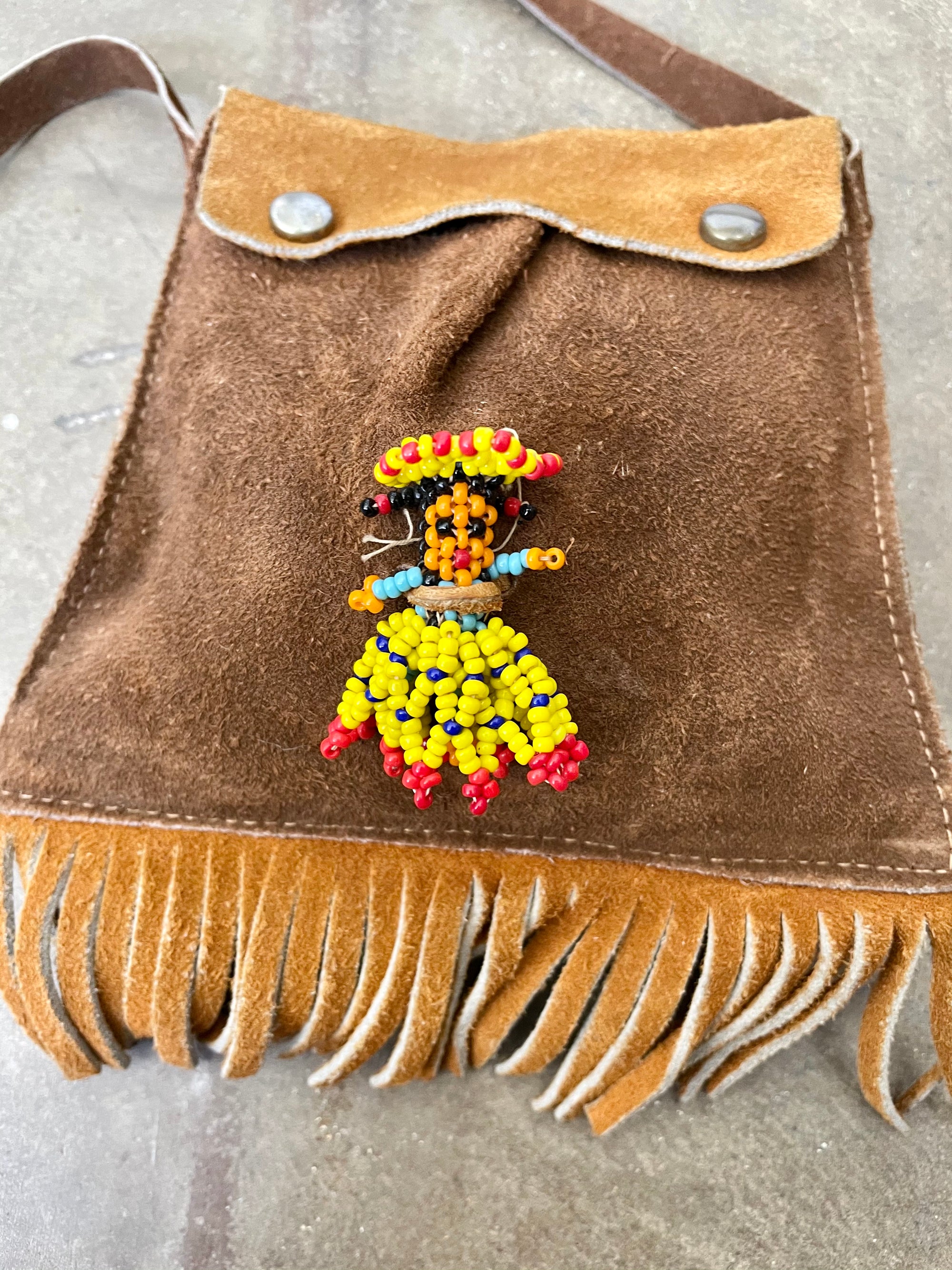 Vintage Kid's Suede Bag
