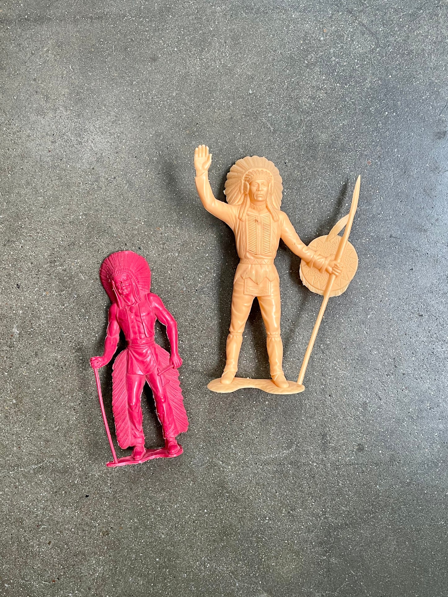 Vintage Plastic Native American Figurines
