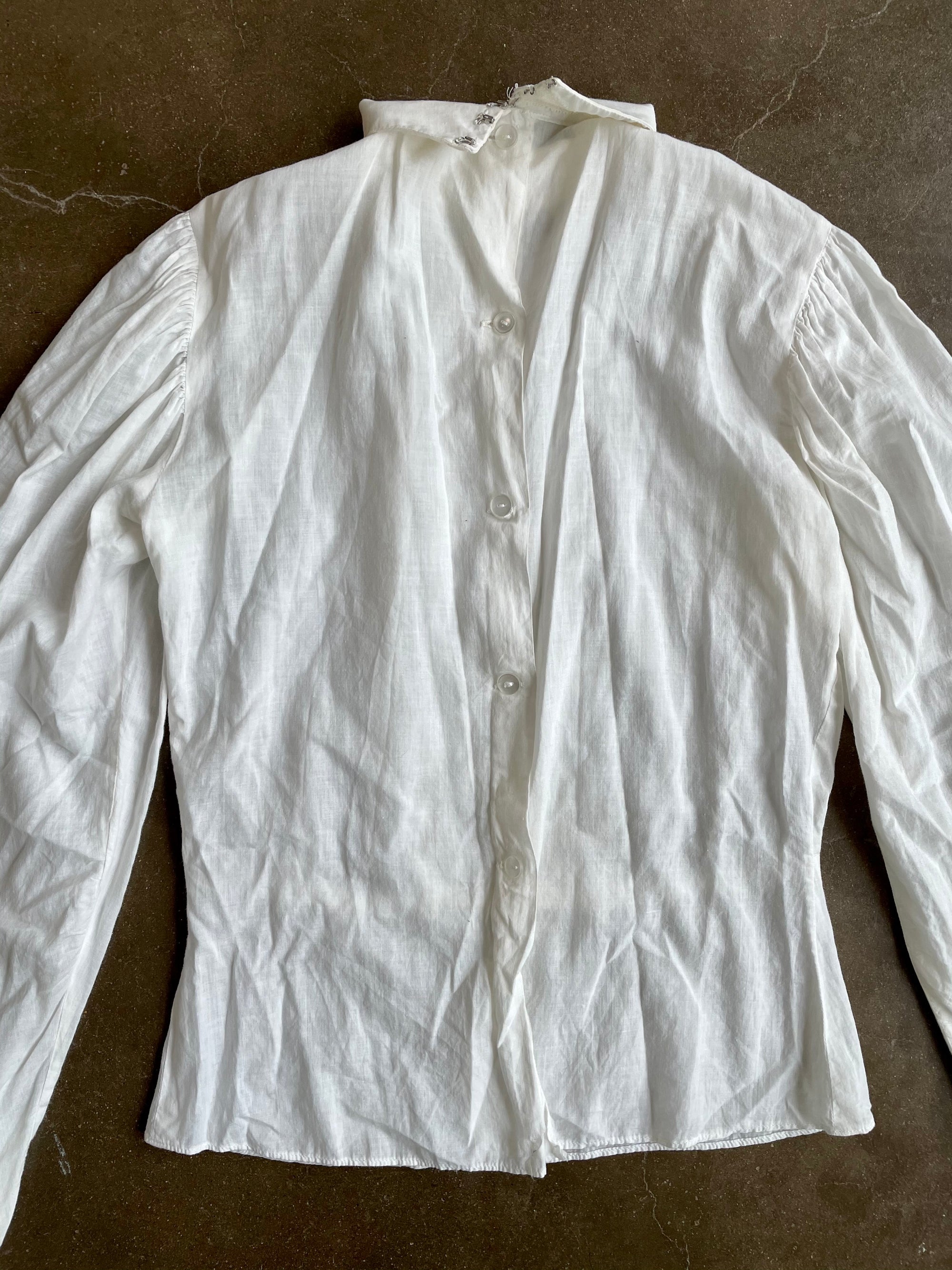 Vintage Long Sleeve Blouse With Lace Details