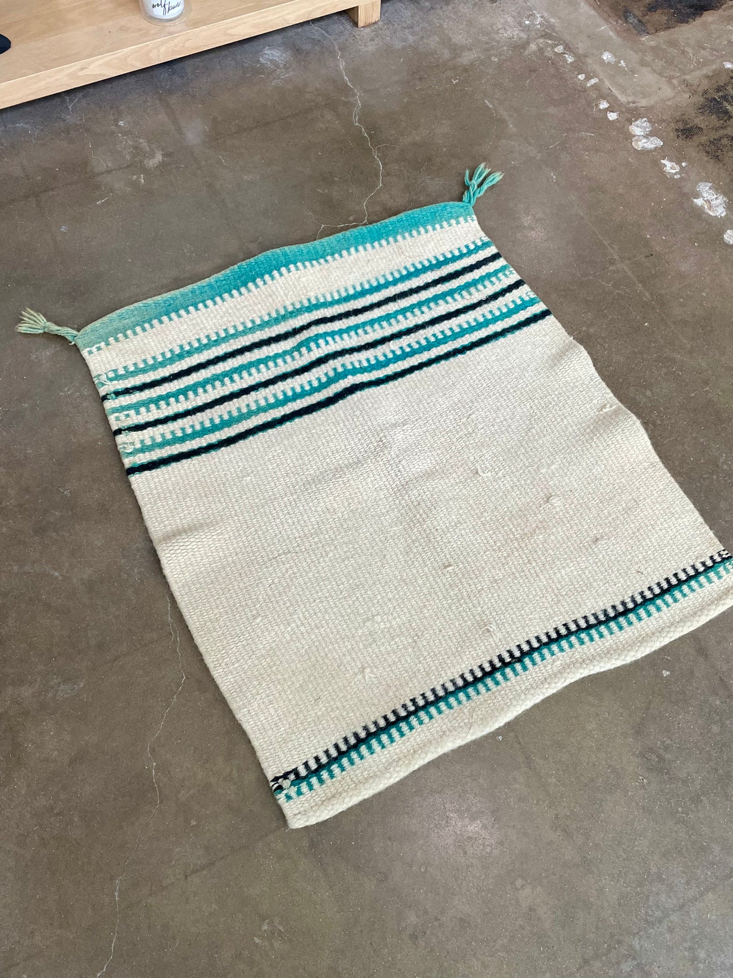 Vintage Beige & Green Rug