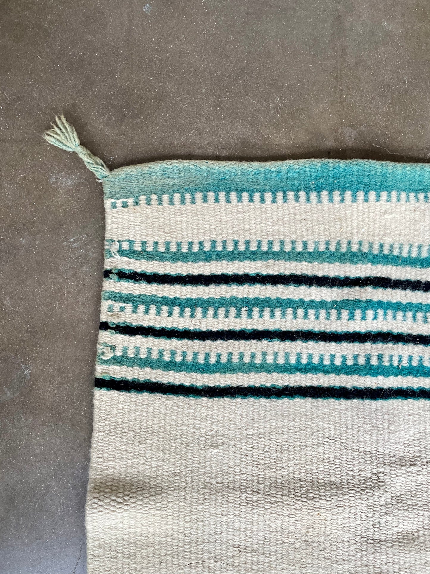 Vintage Beige & Green Rug