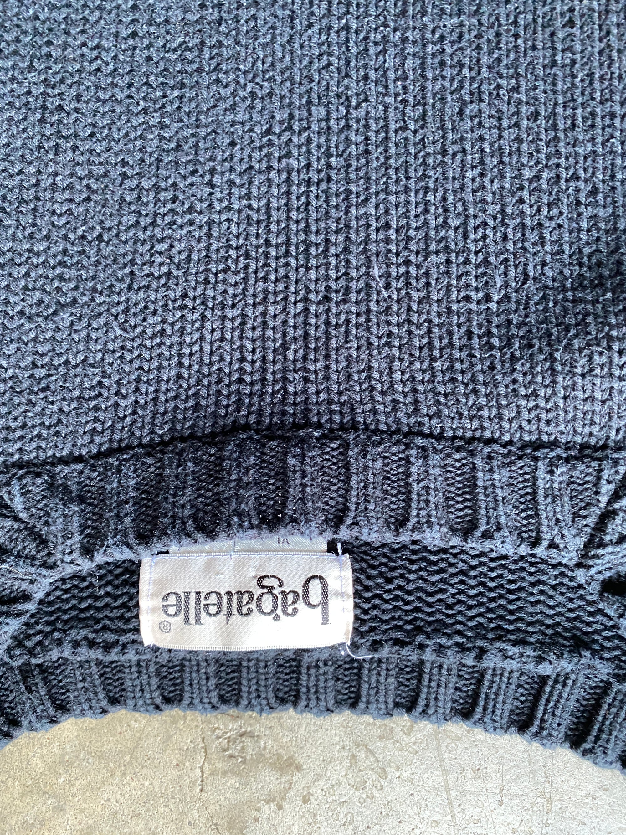 Black Square-Neck Sweater