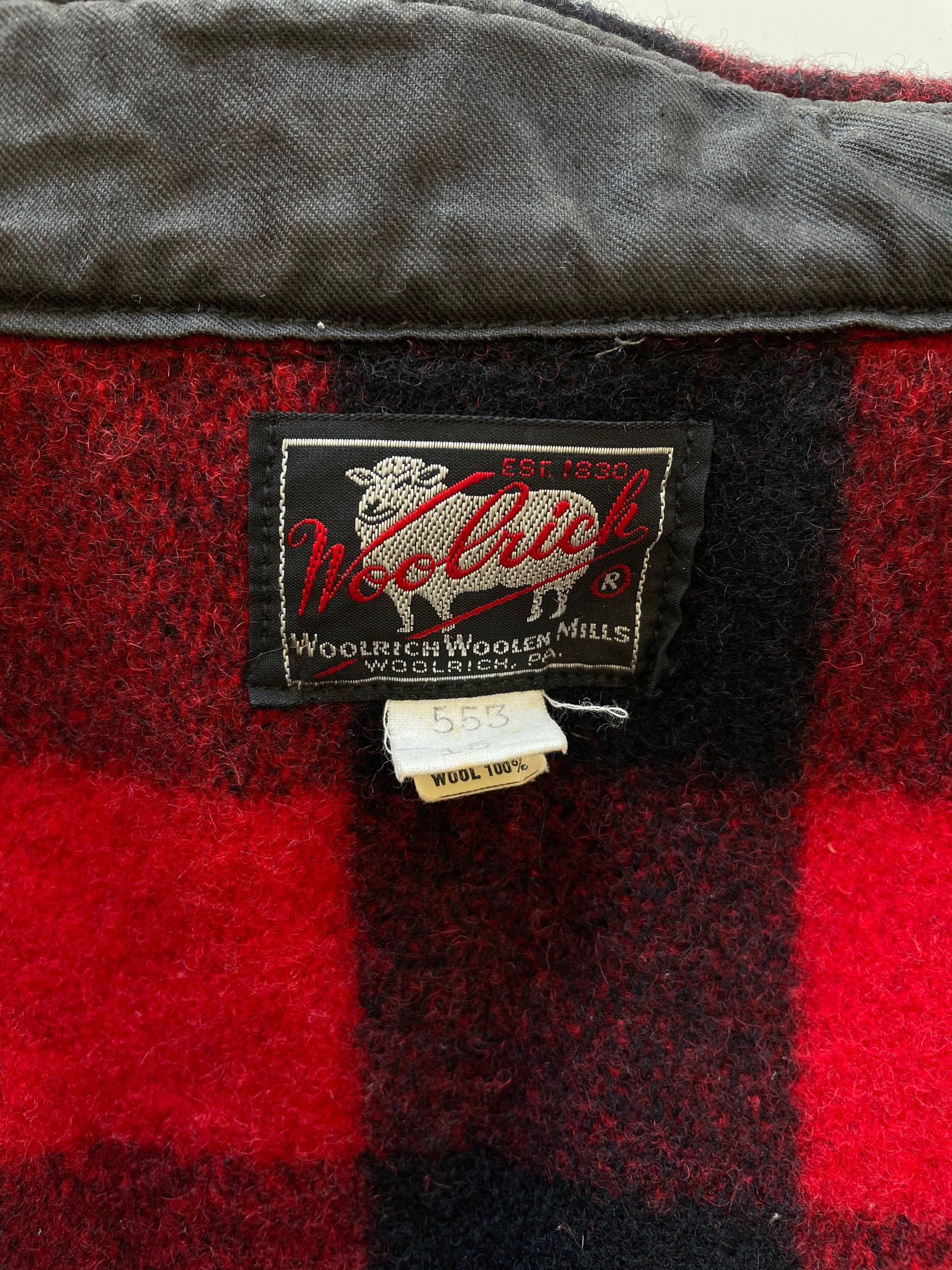 50's Woolrich Buffalo Check Button Up