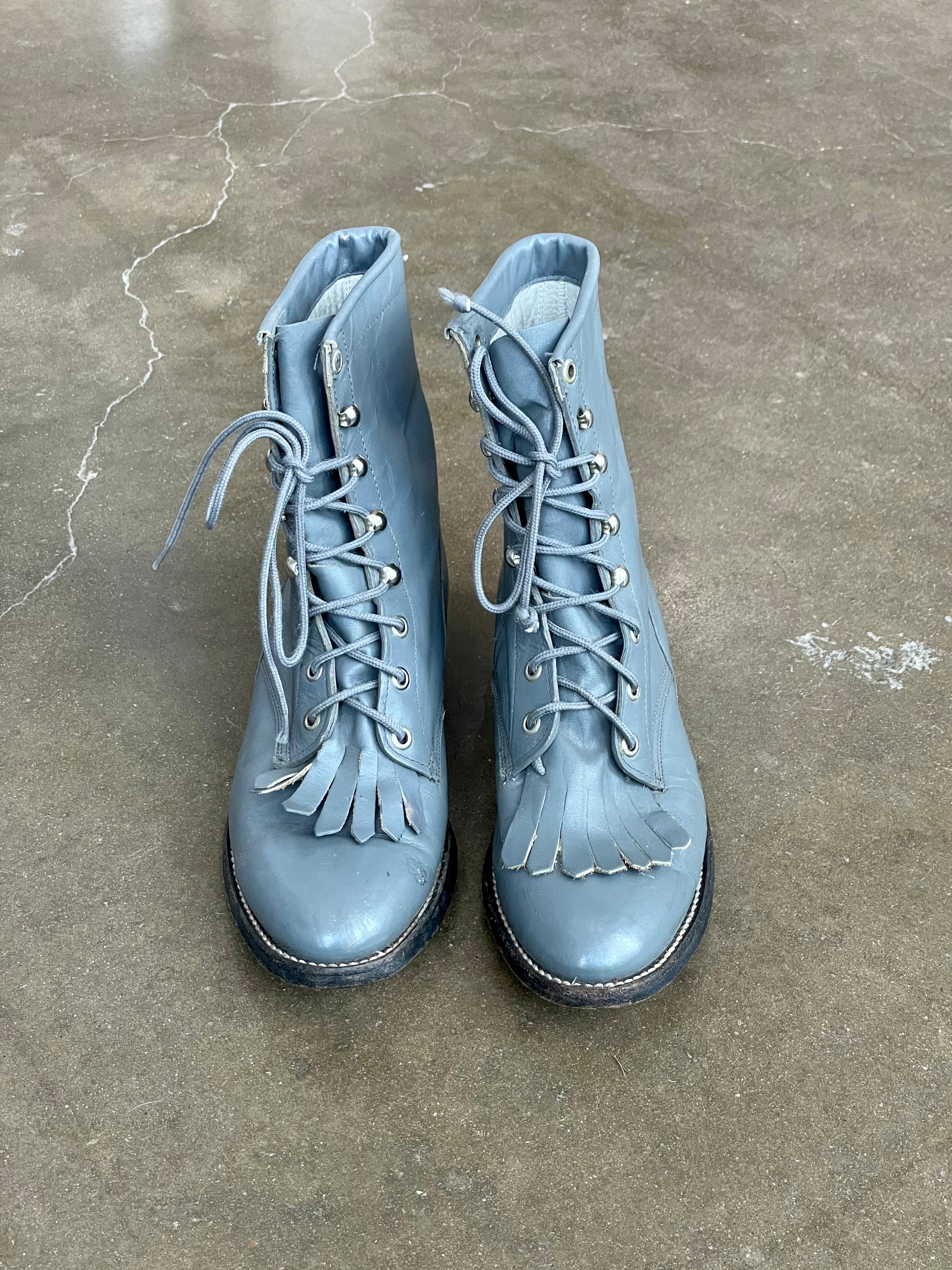 Vintage Grey Cowtown Boots