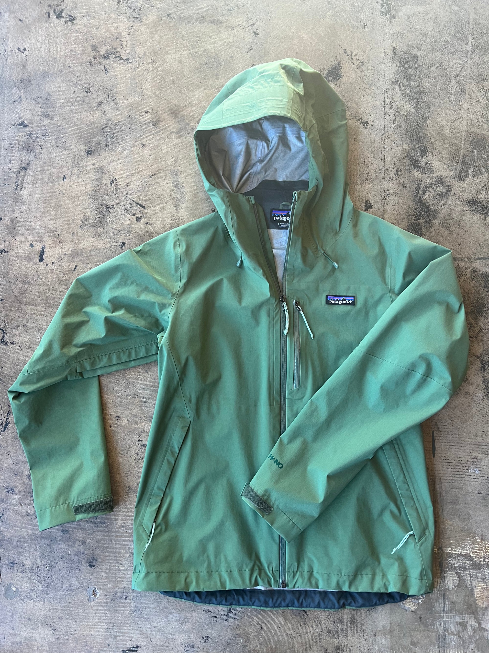 Green Patagonia Rain Jacket