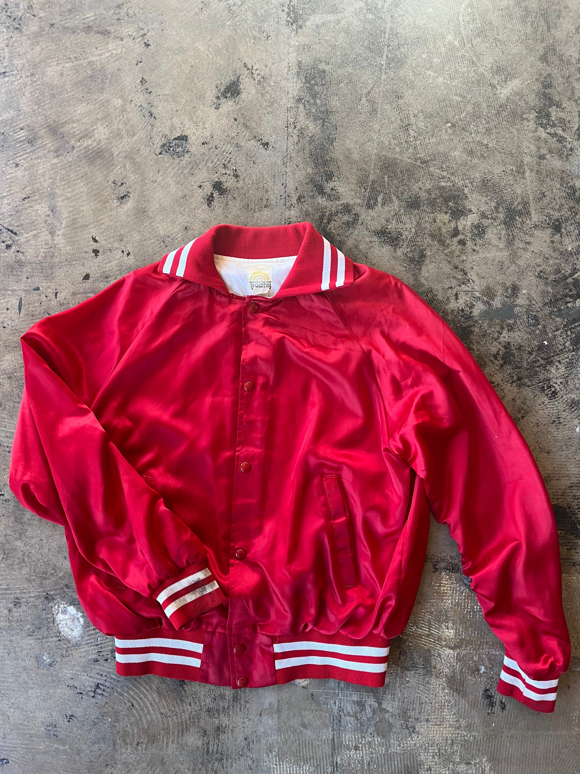 1984 East, Texas Horse Show Red Silk Bomber