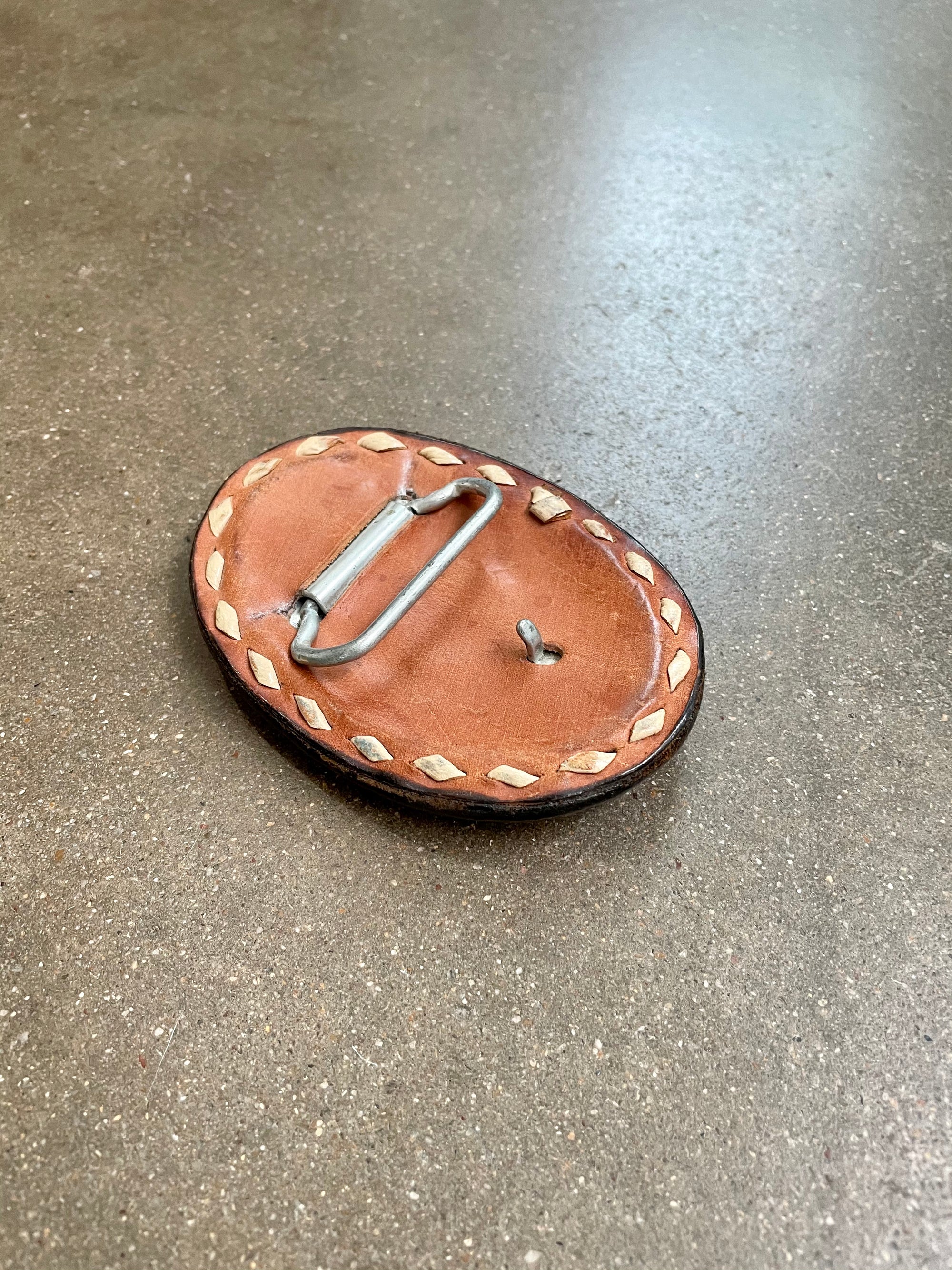Vintage Leather Belt Buckle