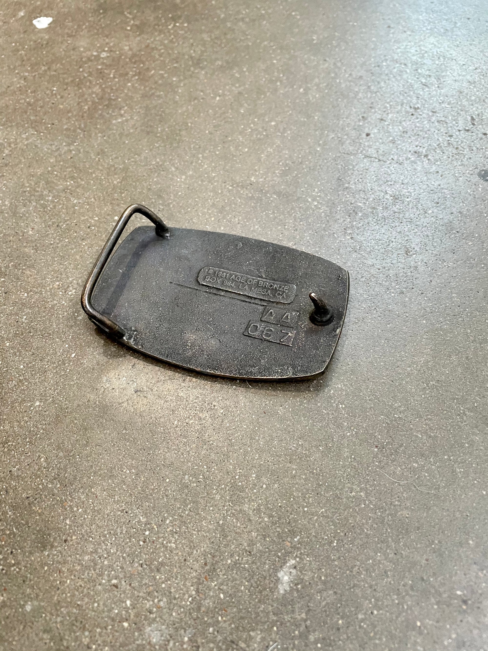 Vintage "Western Hydraulic Auto Lifts" Belt Buckle