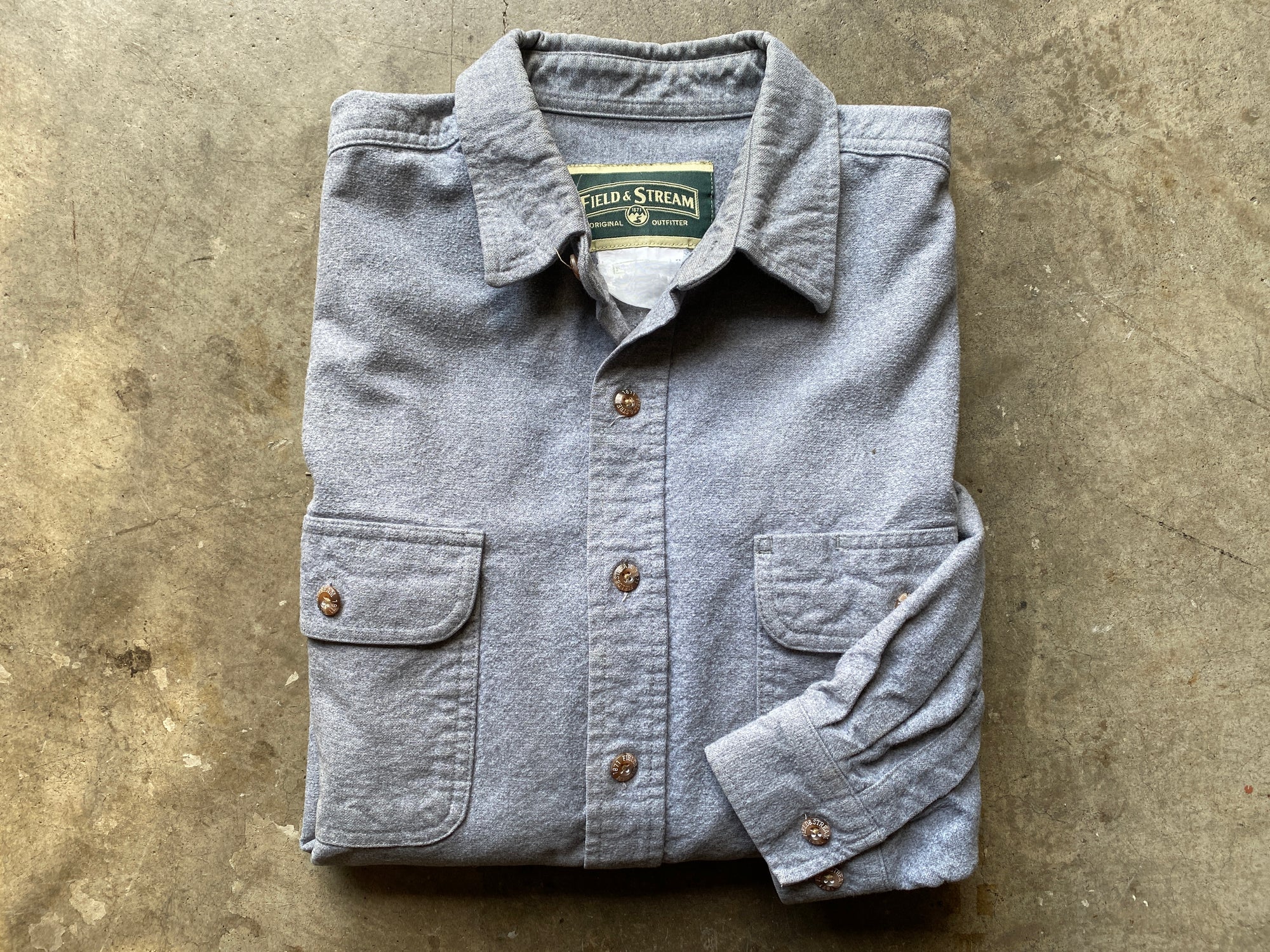 Grey Flannel Button Down