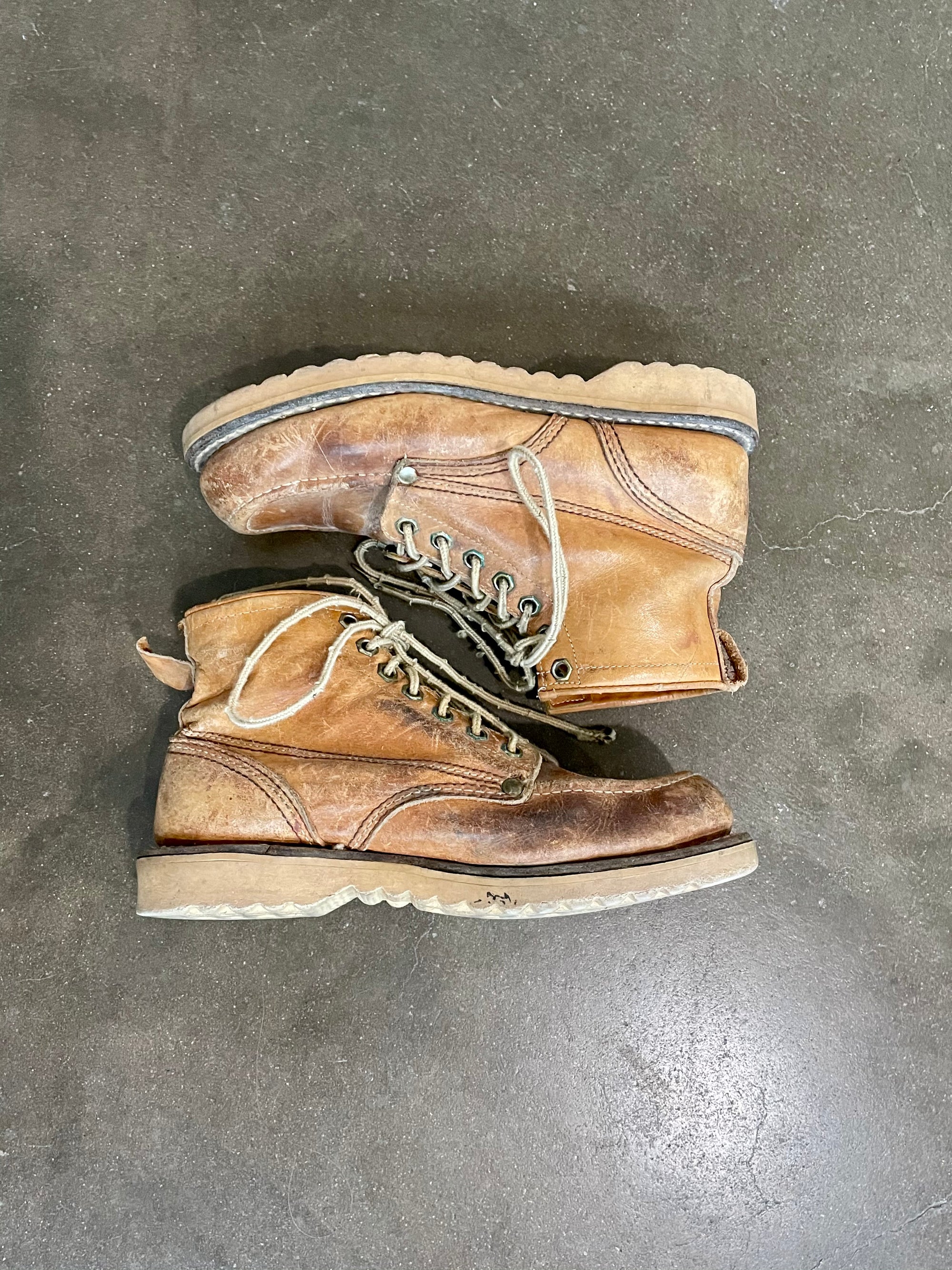 Vintage Tan Work Boots