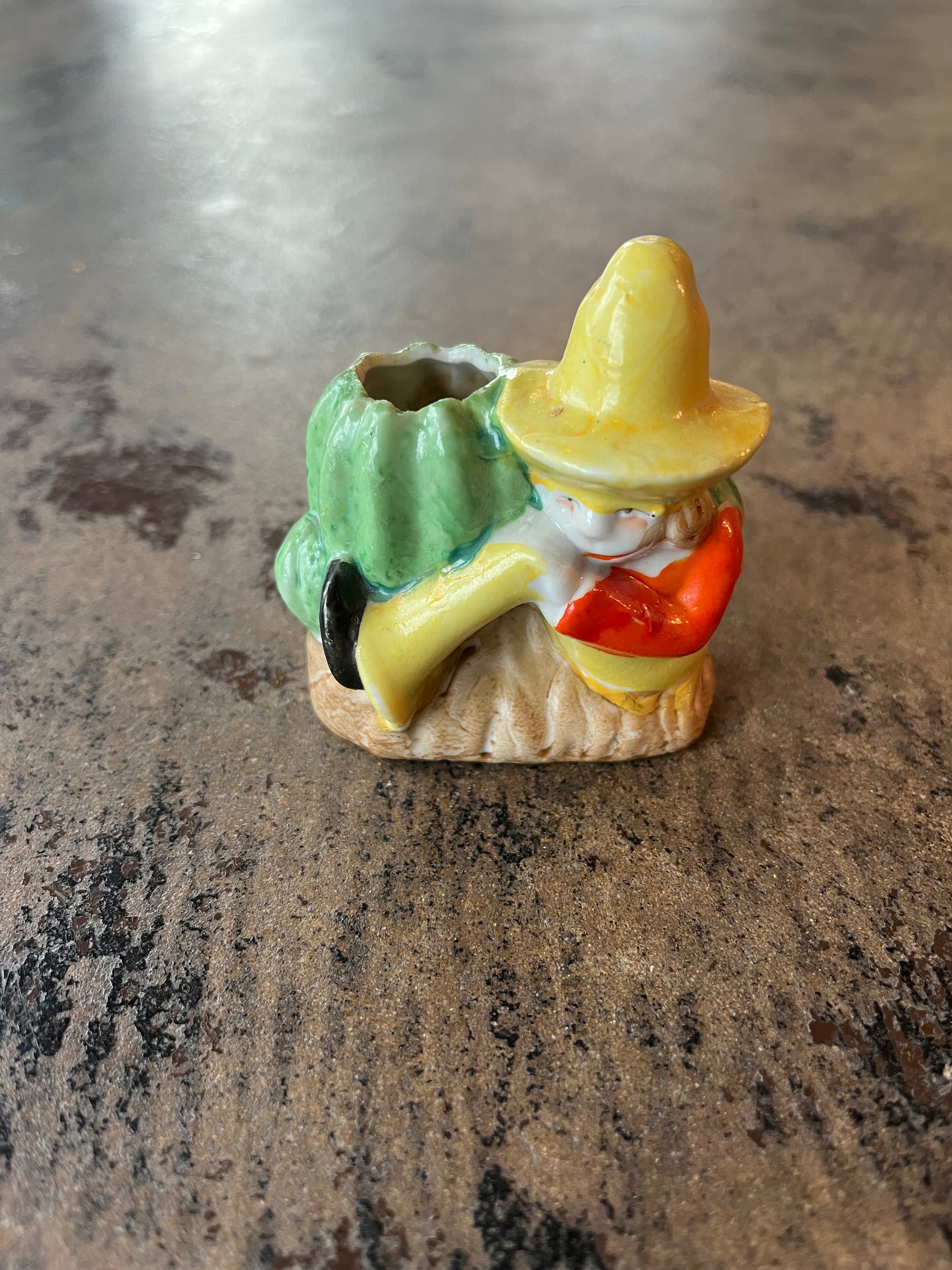 Ceramic Boy Figurine Holder
