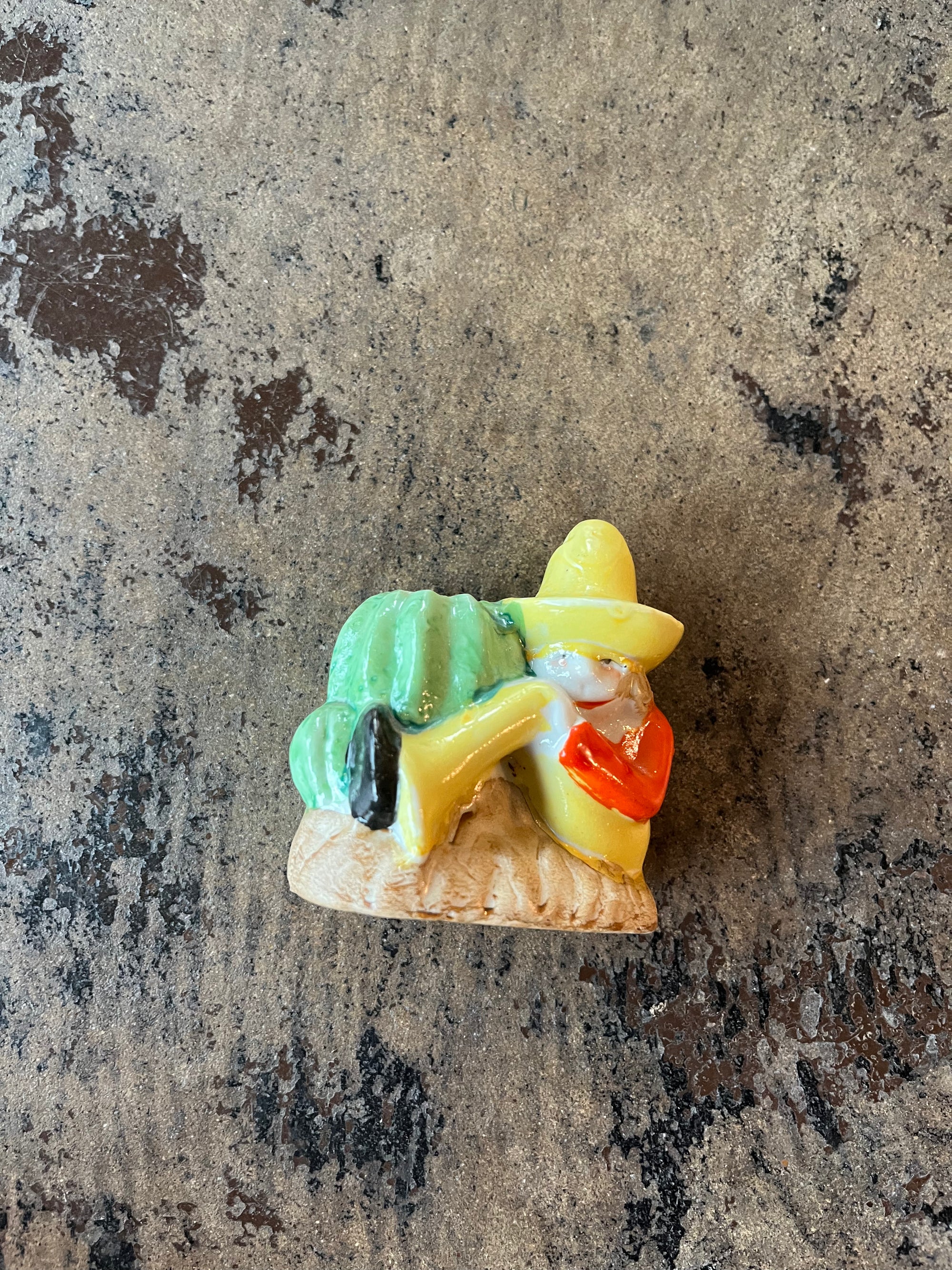 Ceramic Boy Figurine Holder