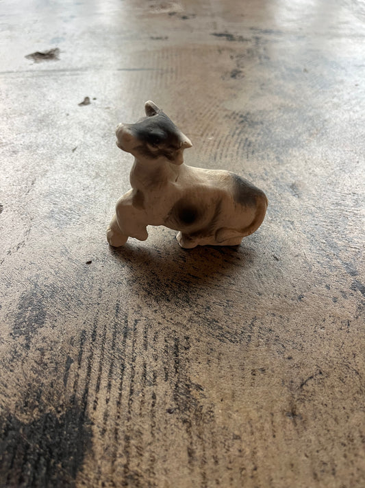 Ceramic Cow Figurine