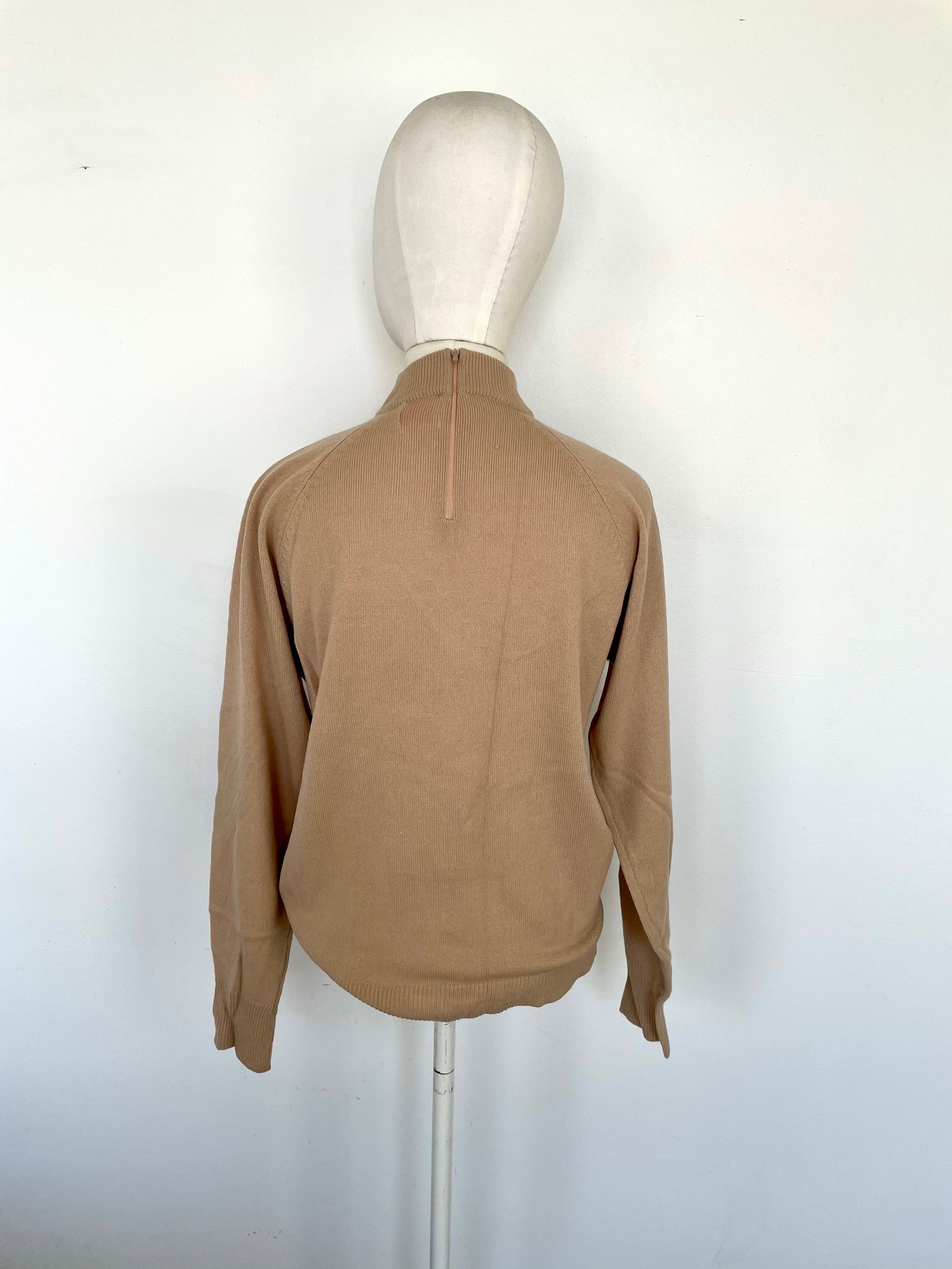 Vintage Mock-Neck Sweater
