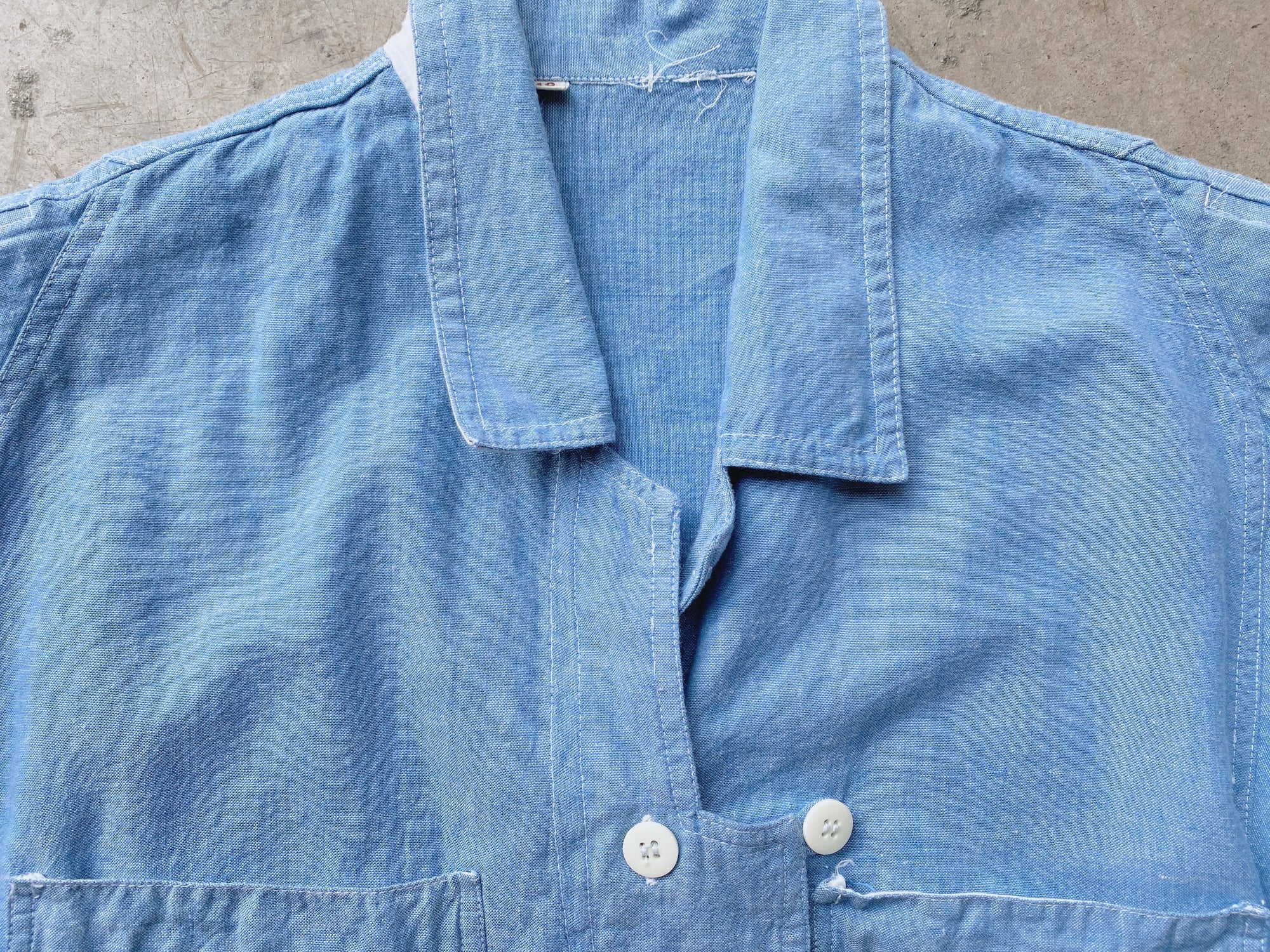 Chambray Tie Waist Tunic