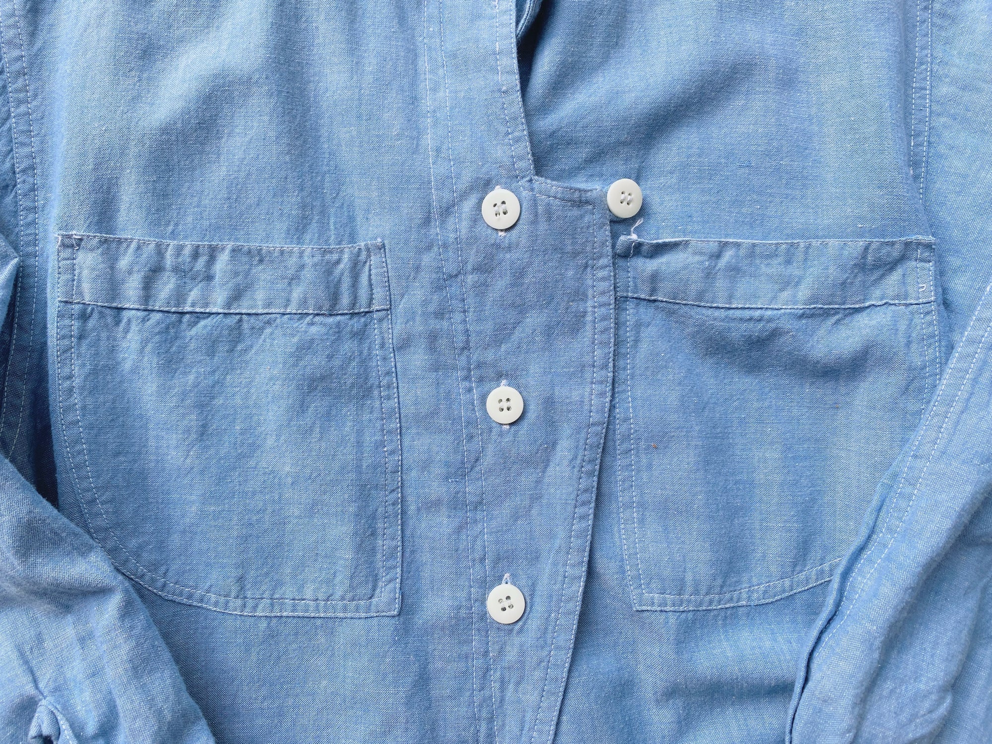 Chambray Tie Waist Tunic