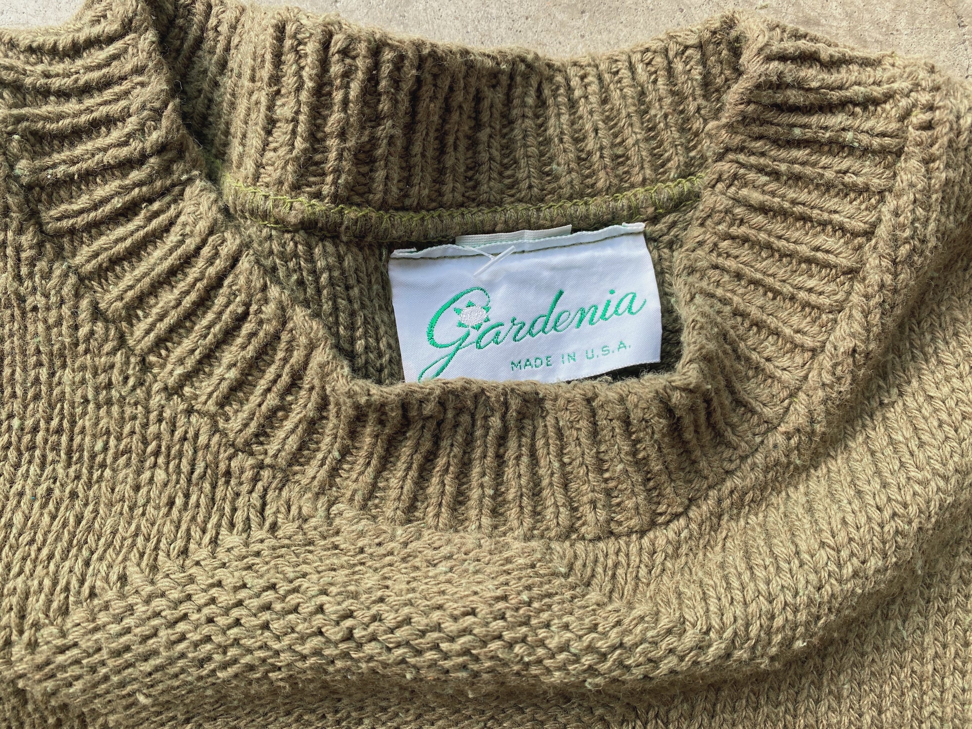 Olive Knit Crop