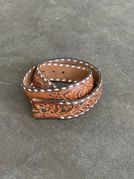 Vintage Light Brown "Diana" Leather Belt