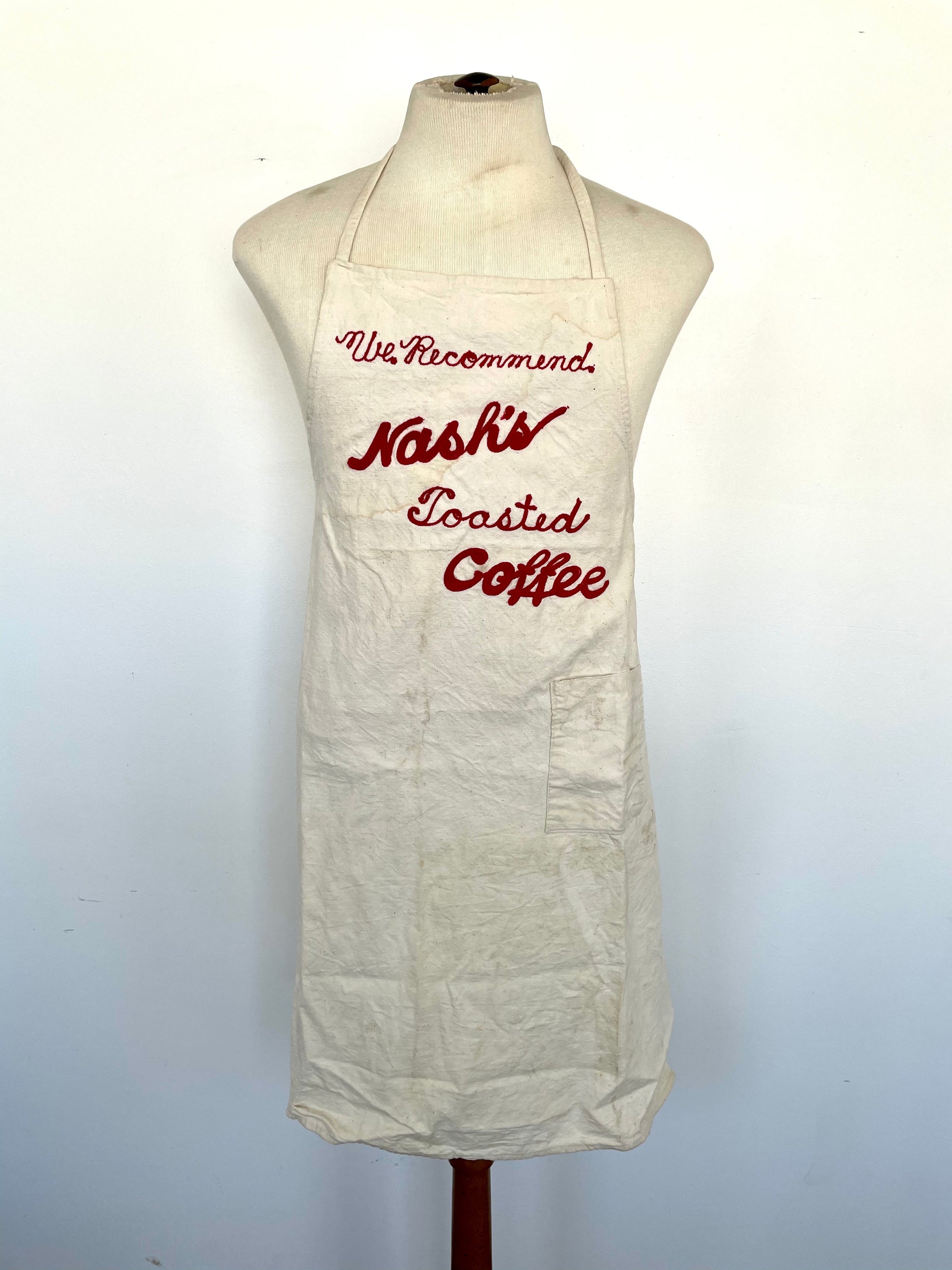Vintage "Nash's Toasted Coffee" Apron