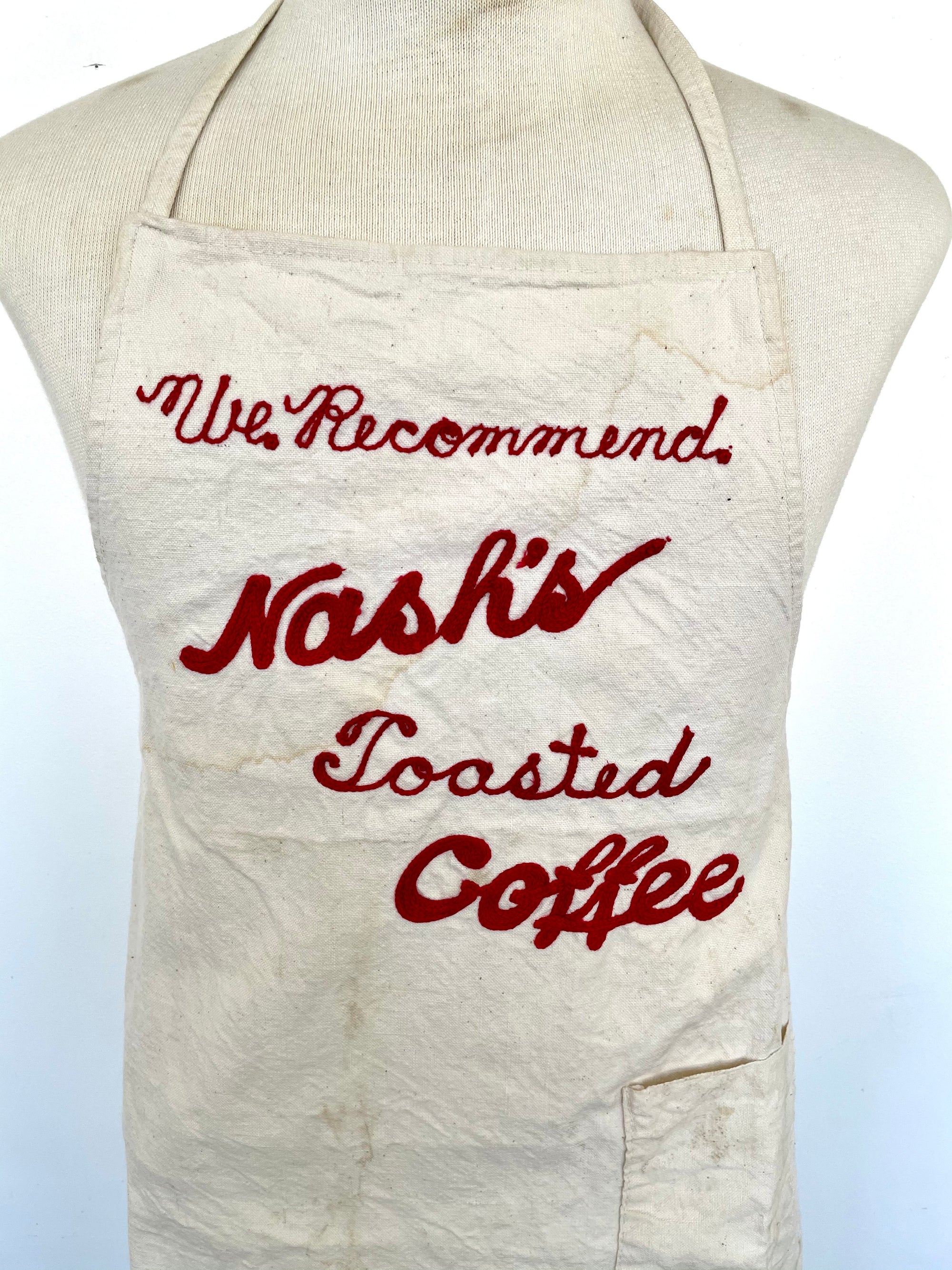 Vintage "Nash's Toasted Coffee" Apron