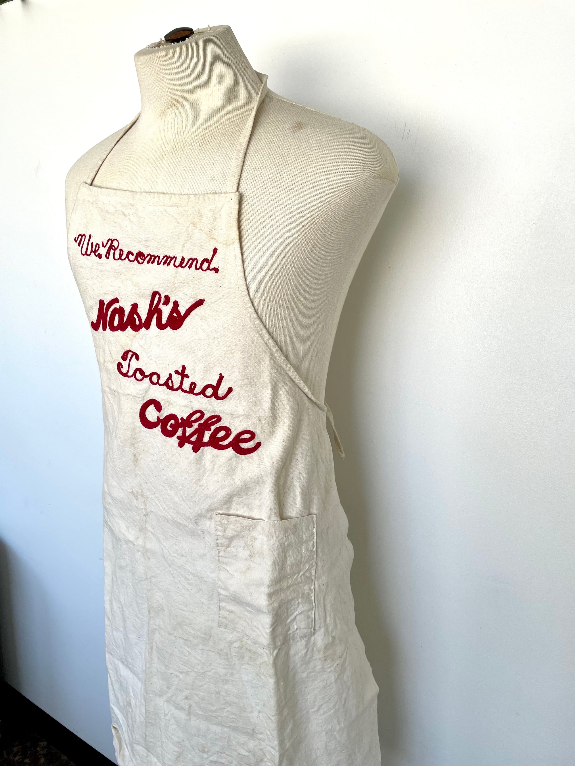 Vintage "Nash's Toasted Coffee" Apron