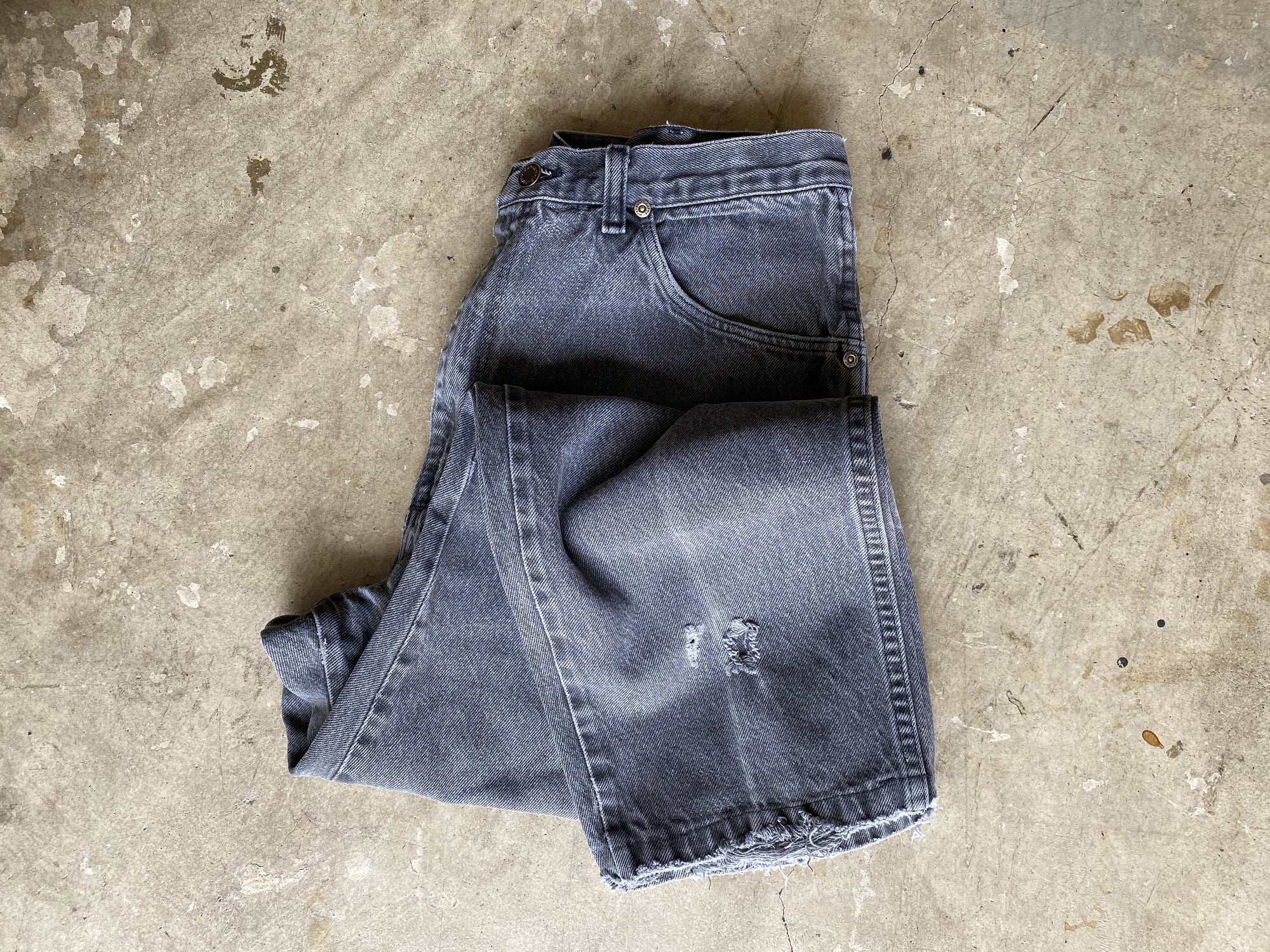 Grey Wrangler Jeans