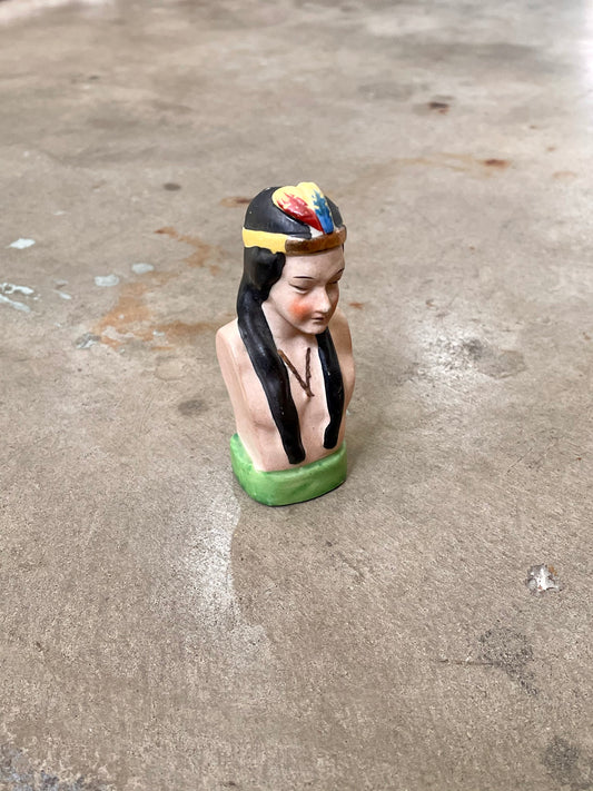 Vintage Ceramic Native American Salt Shaker