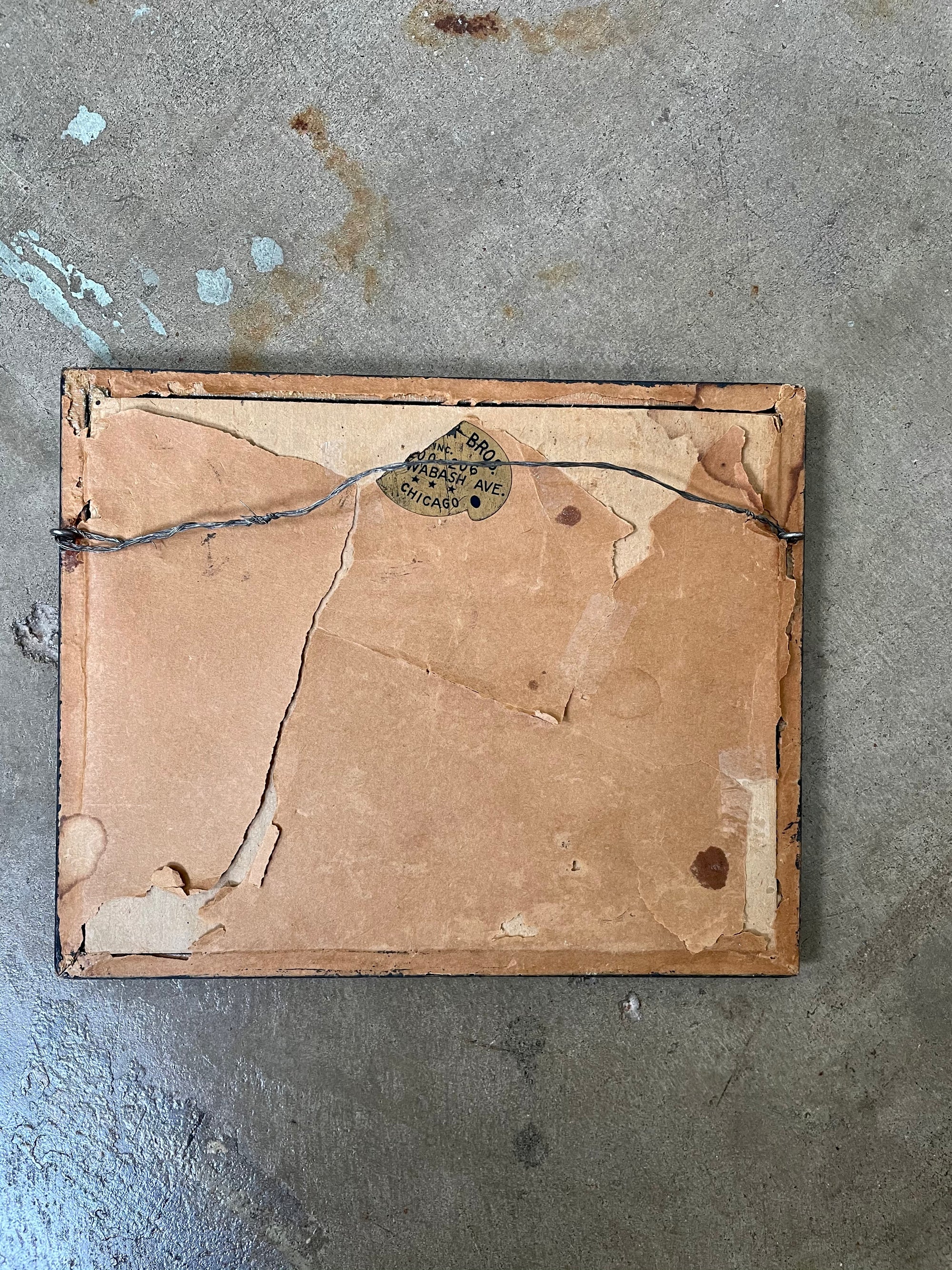 Vintage Framed Shipwreck