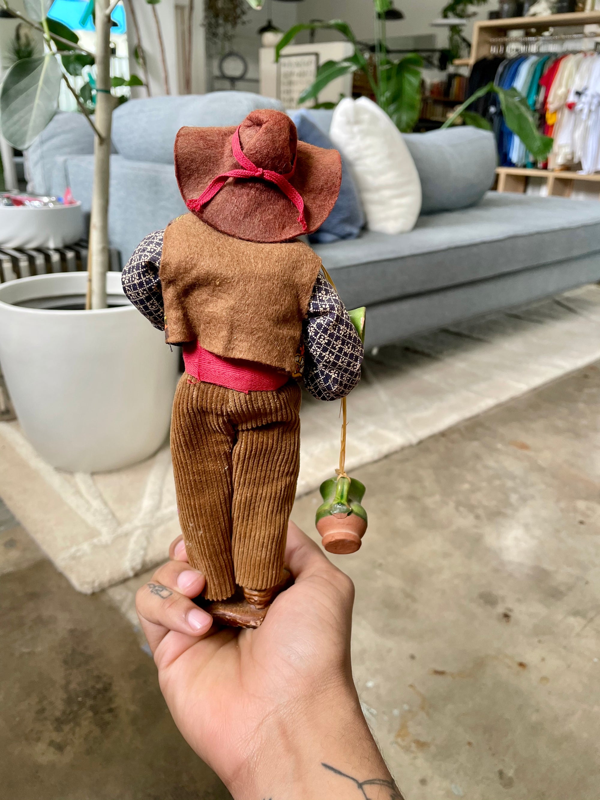 Vintage Village Water Man Doll