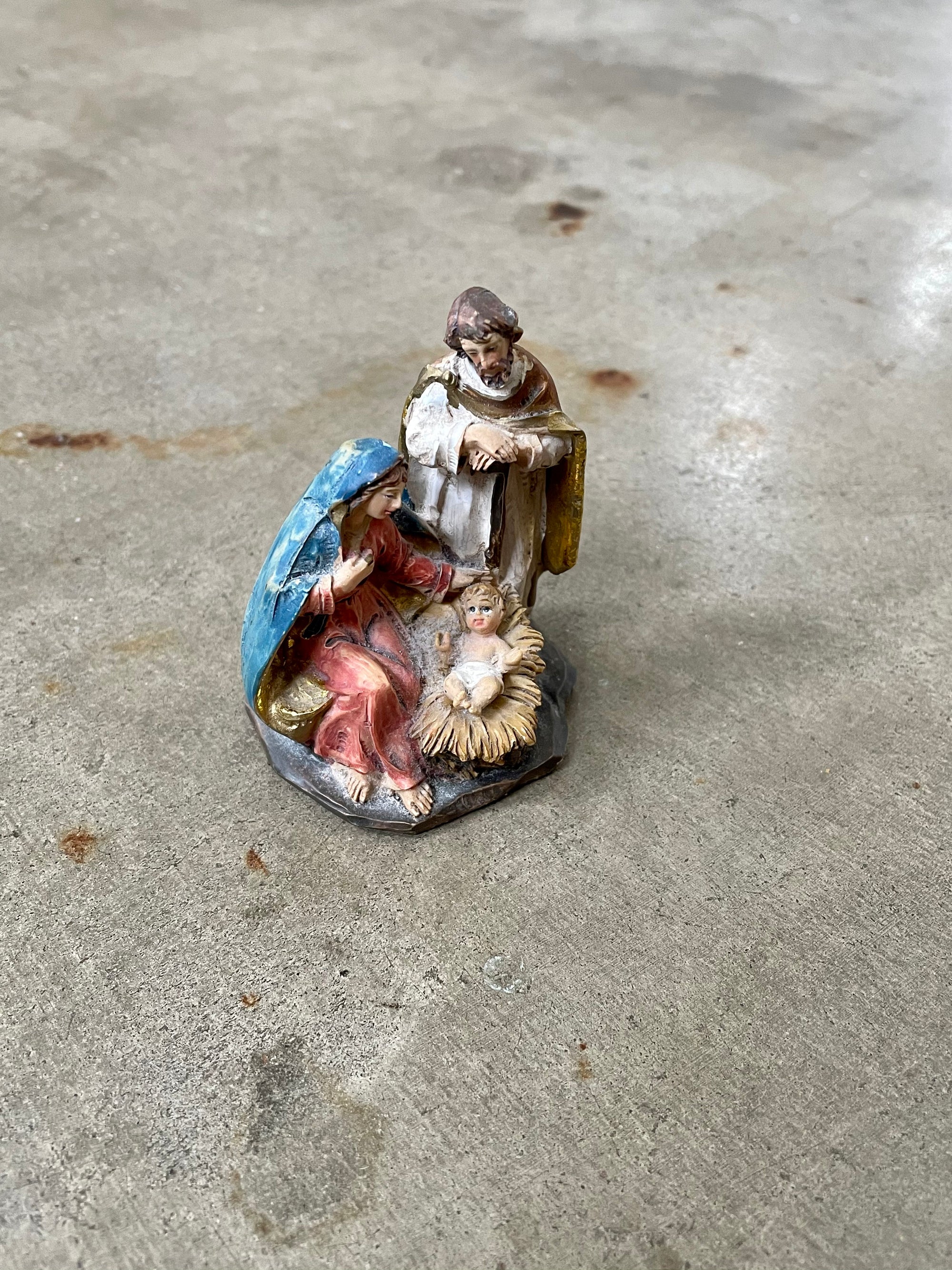 Vintage Jesus, Mary & Joseph Figurine