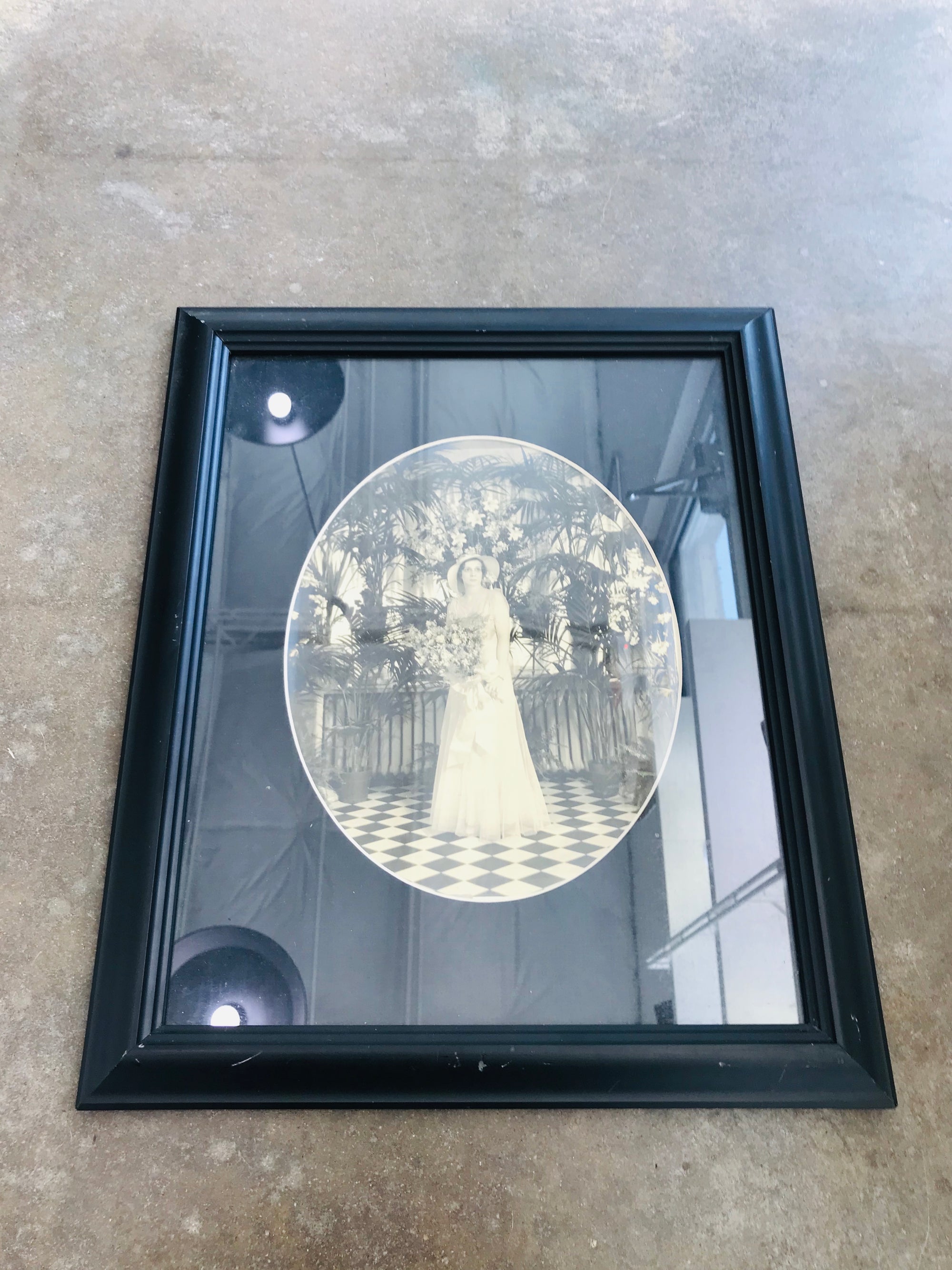 Vintage Black & White Bride Portrait