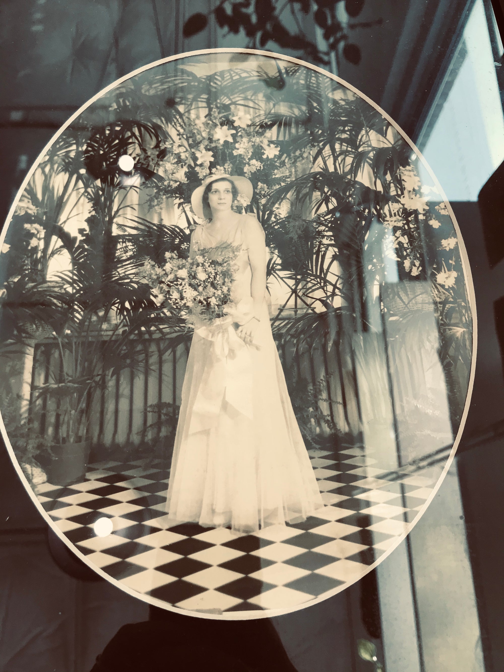 Vintage Black & White Bride Portrait