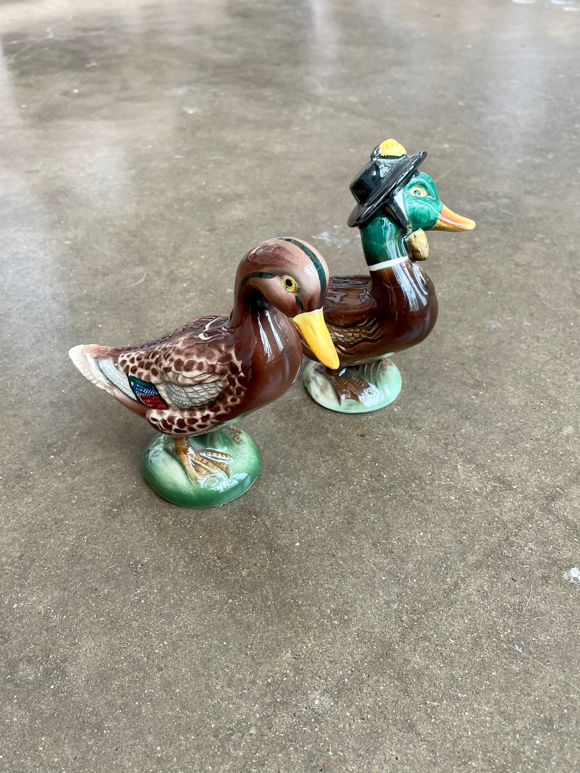 Vintage Ceramic Ducks Set of 2