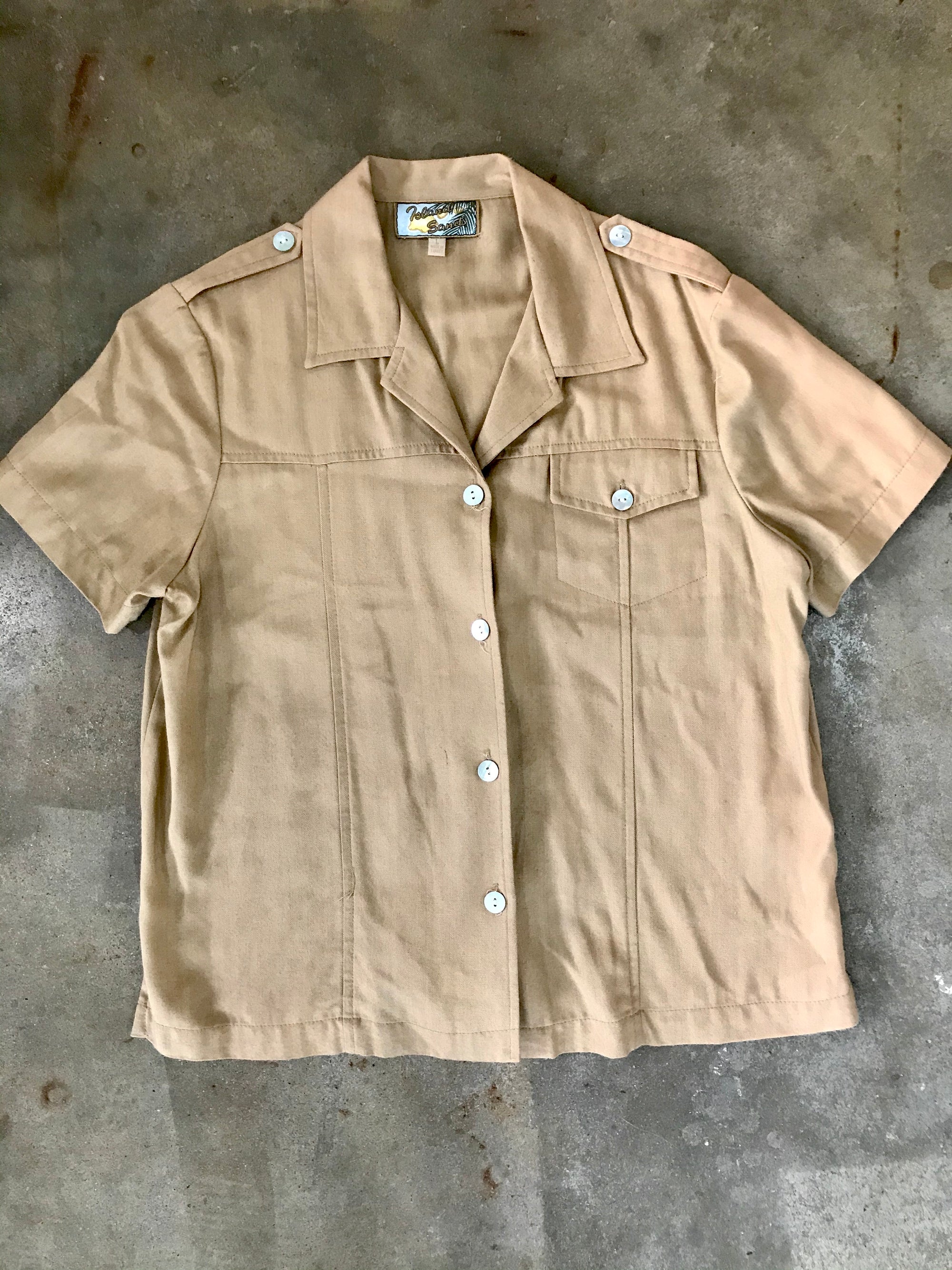 Vintage Safari Button Up