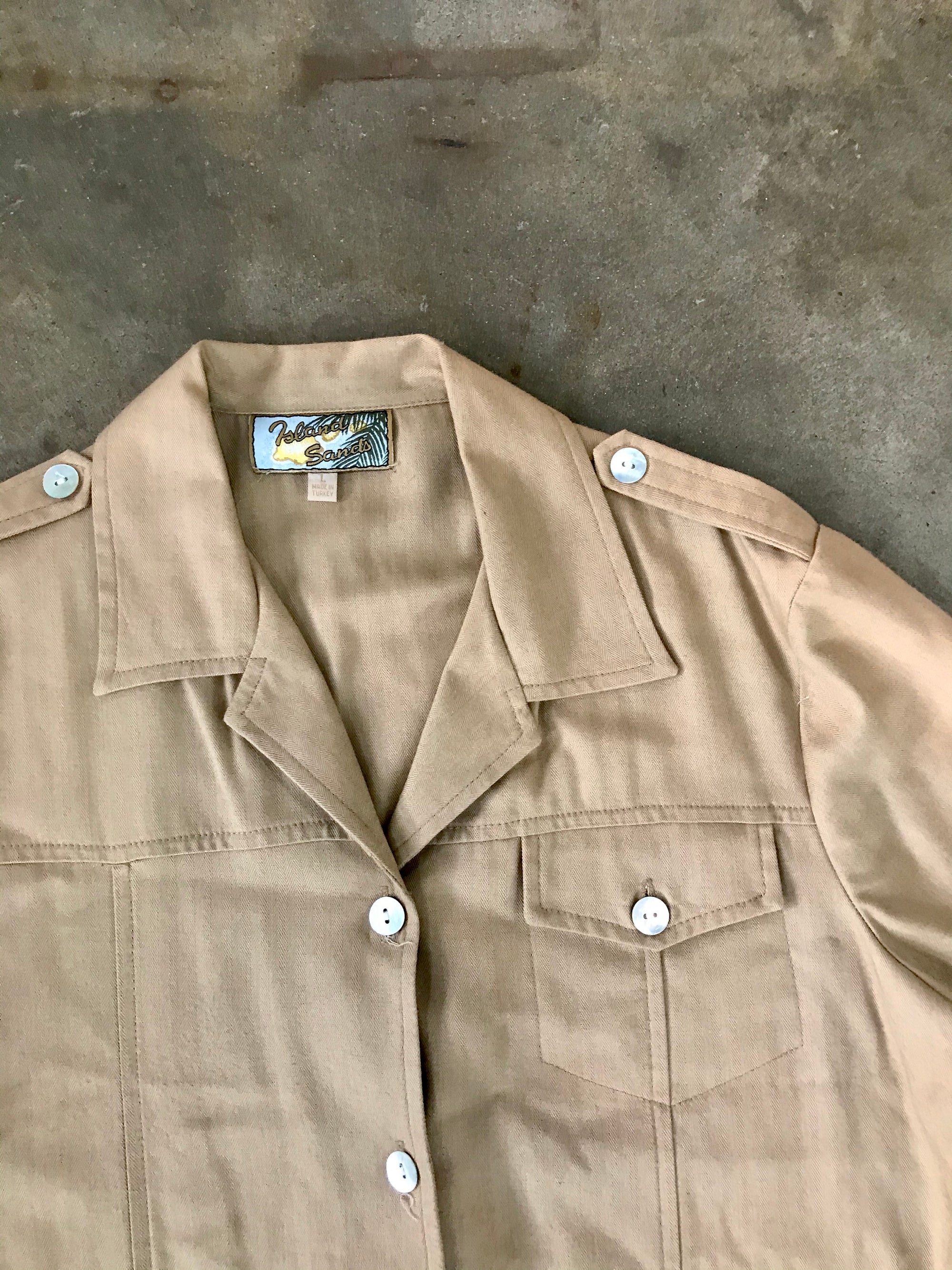 Vintage Safari Button Up