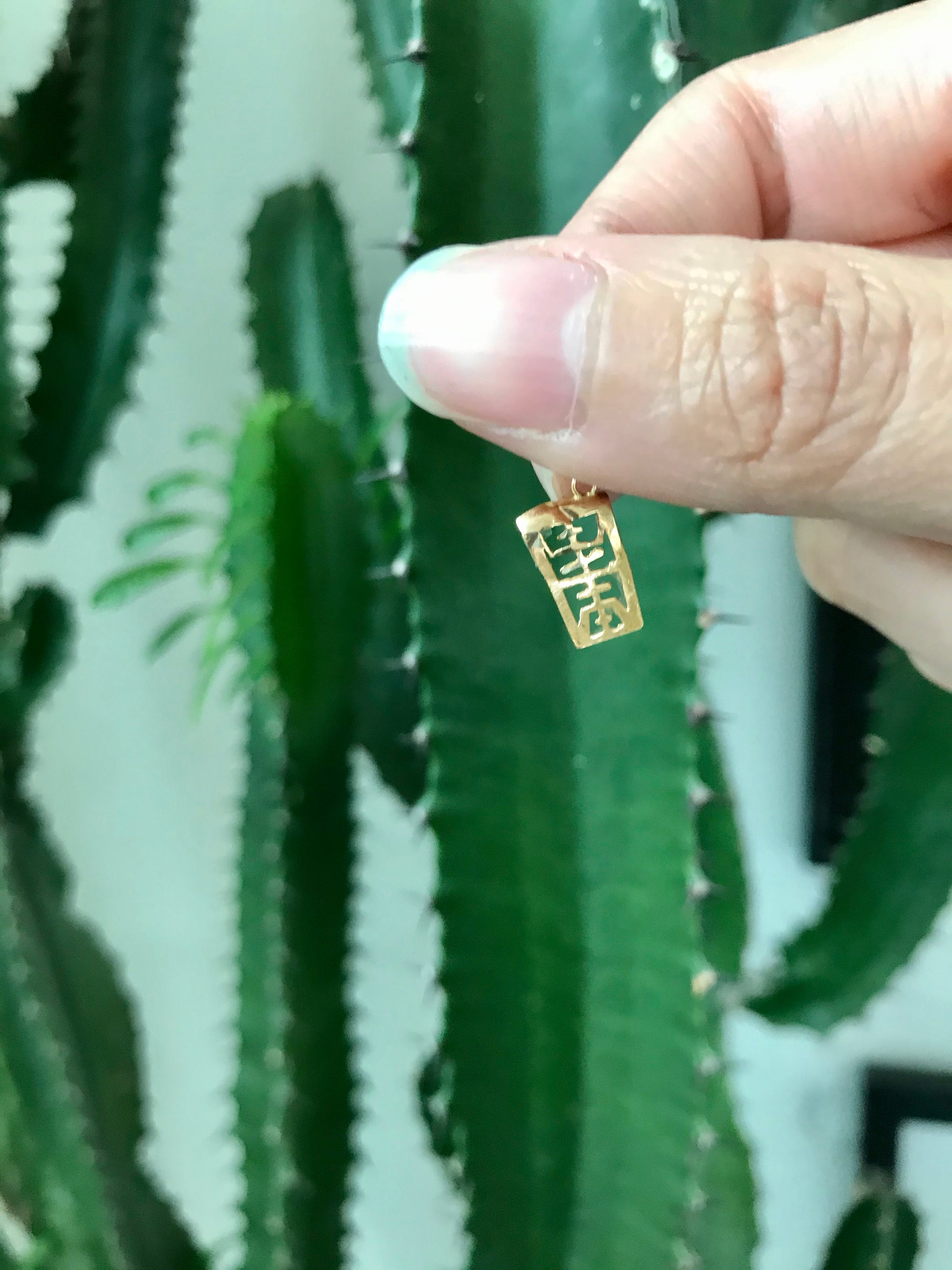 14k Gold Chinese Talisman