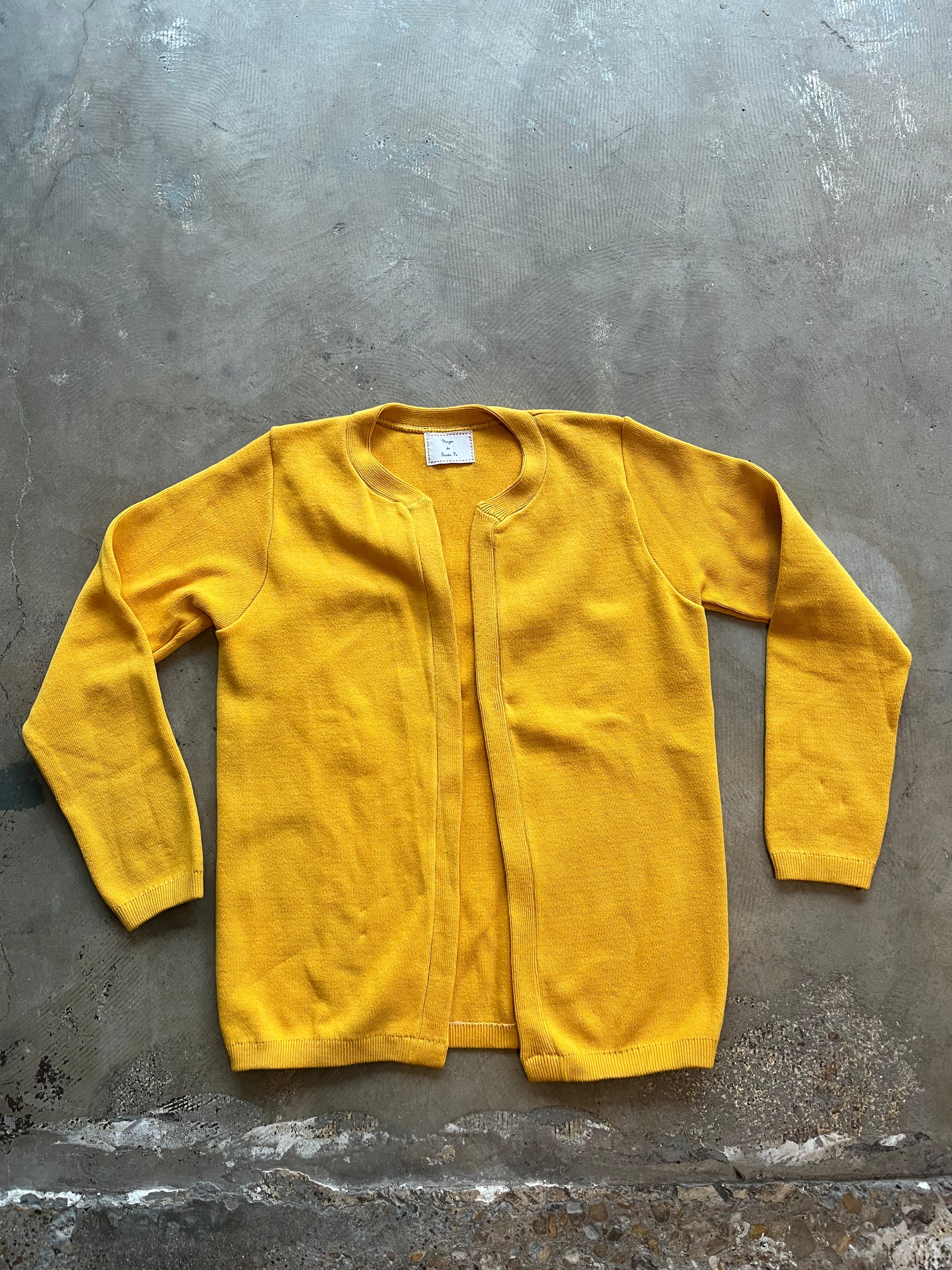 Yellow Handsewn Cardigan