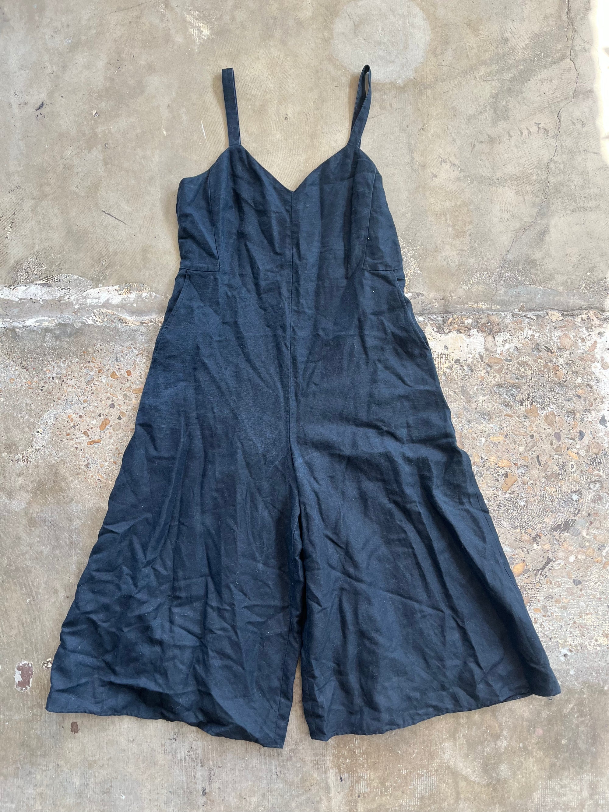 Black Club Monaco Wide Leg Jumper