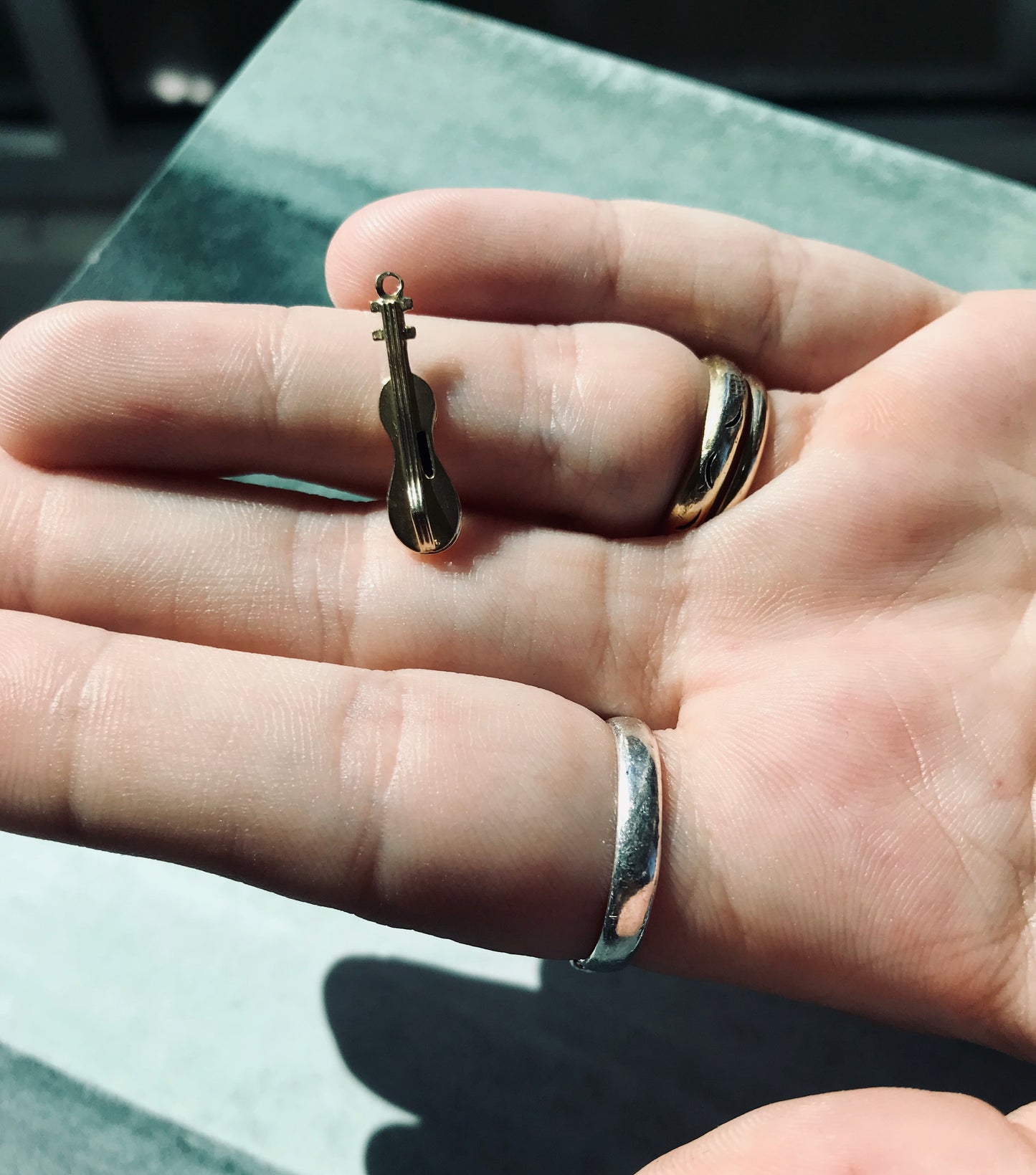Vintage Violin 10K Gold Charm