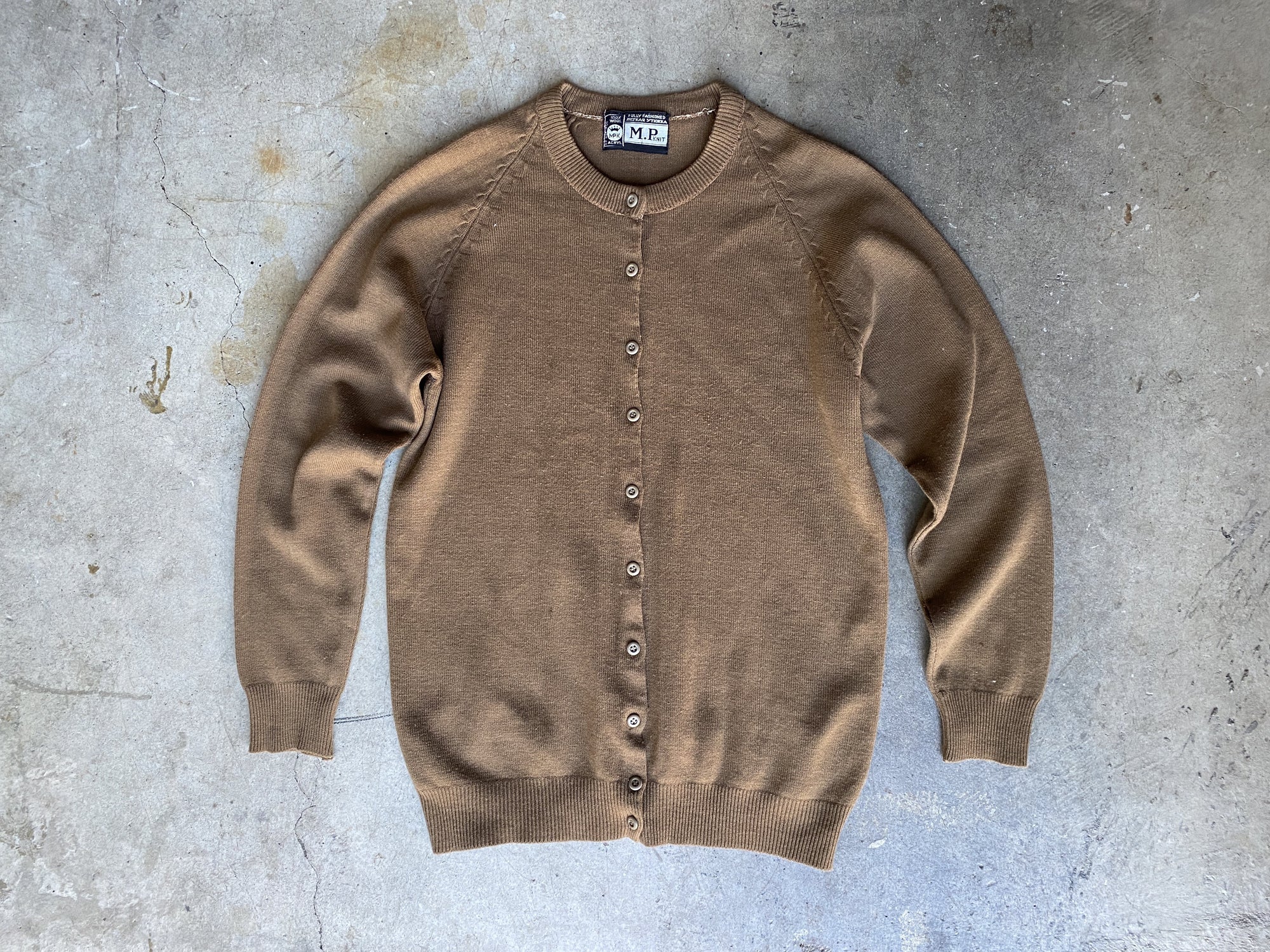 M.P Knit Vintage Brown Wool Sweater