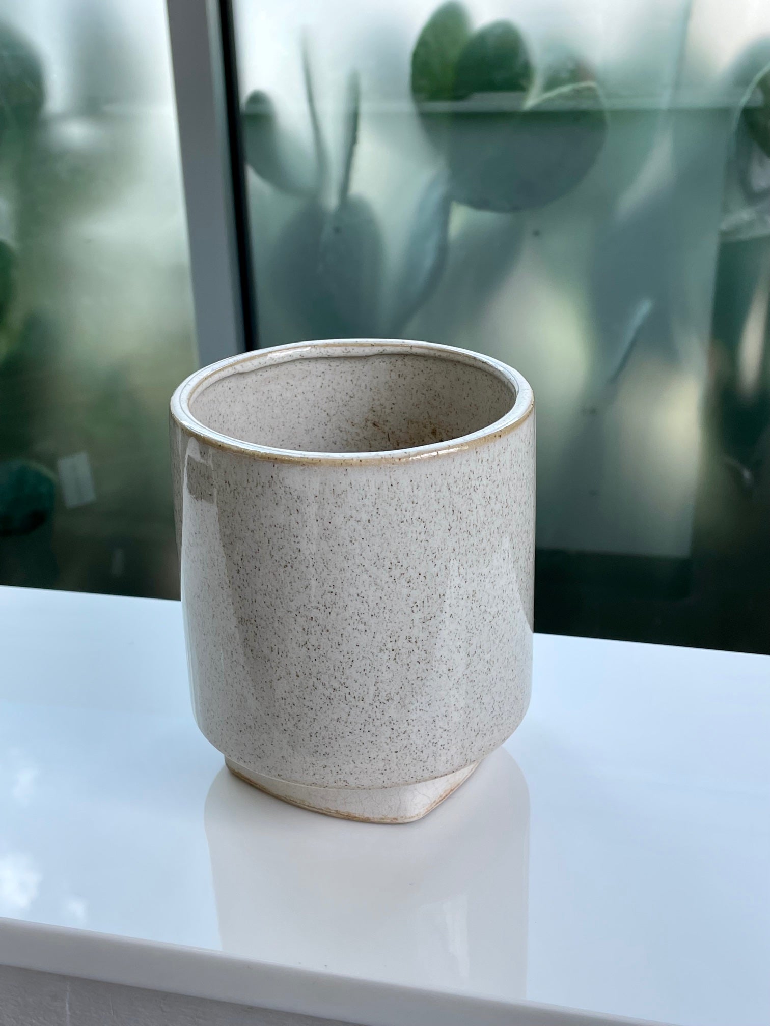 Tall Speckled Planter