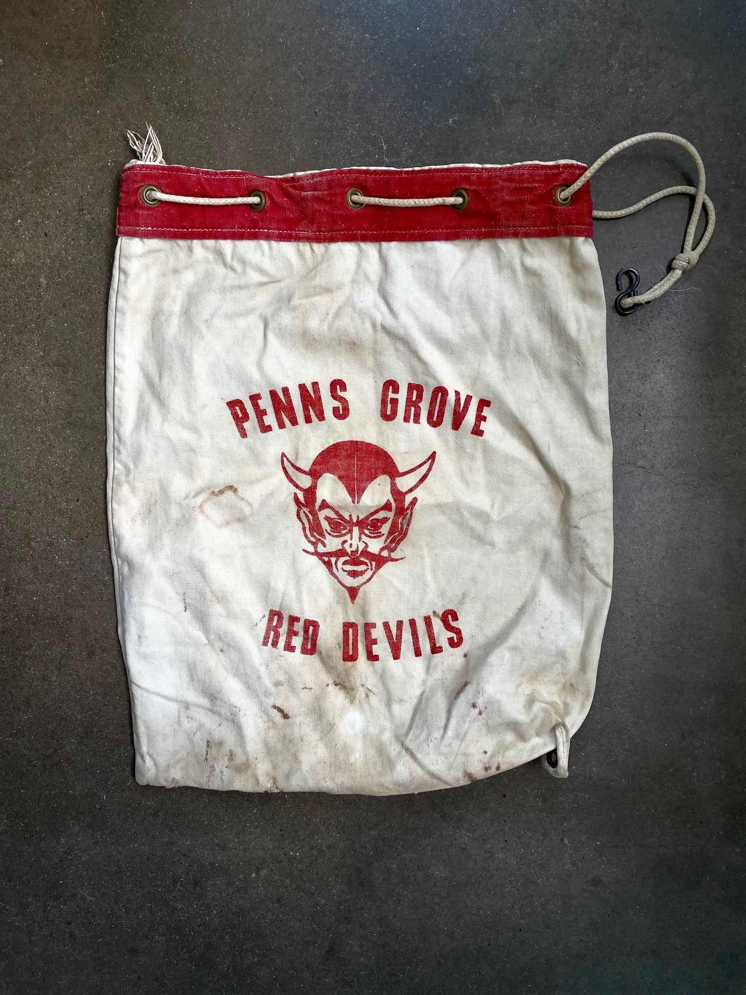 Vintage "Penns Grove Red Devils" Drawstring Bag