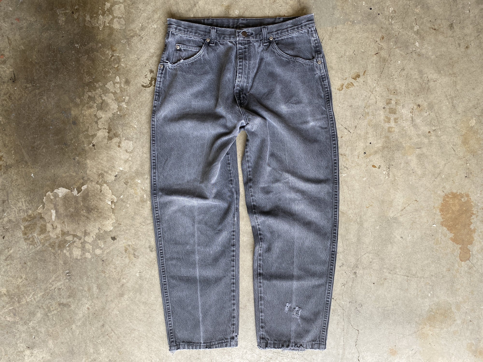 Grey Wrangler Jeans