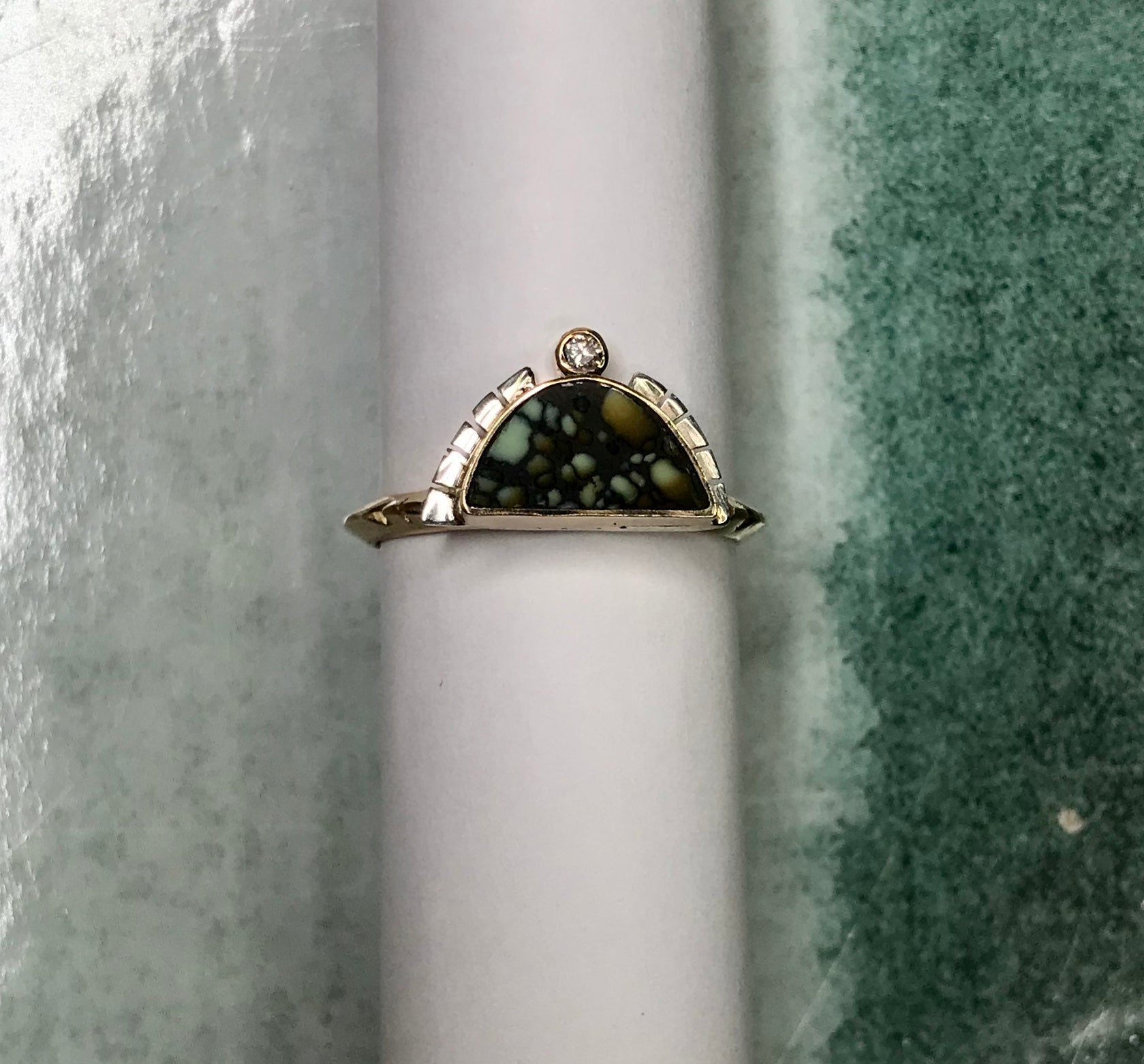 Rising Sol Ring Colina Stone
